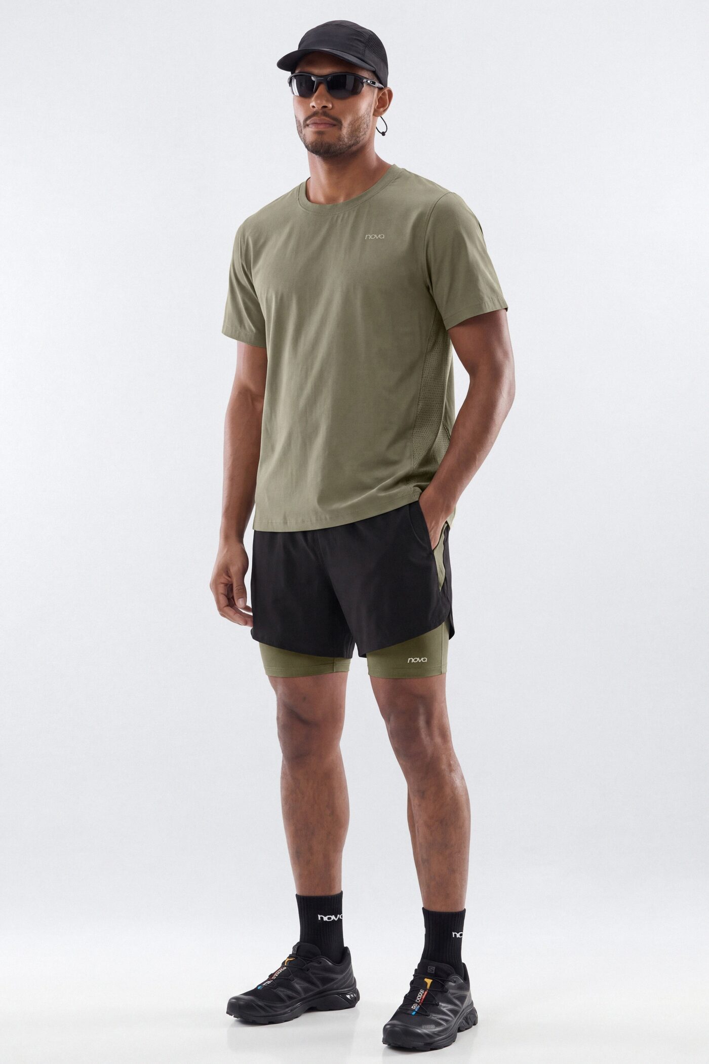 Lightweight Short Sleeve Running Tee - Moss