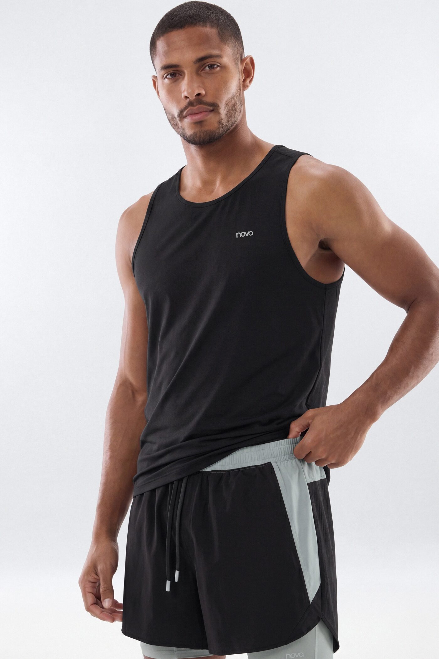 Lightweight Nylon RipStop Running Shorts - Steel