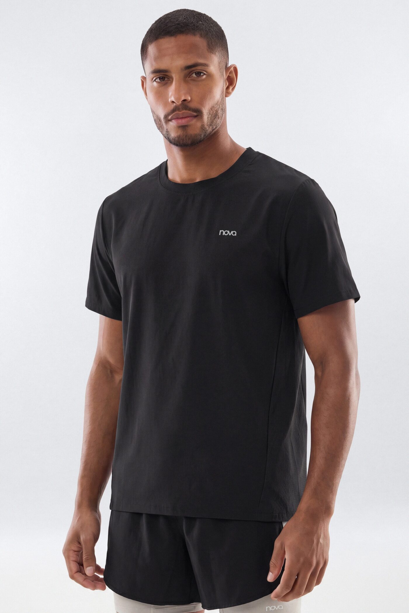Lightweight Short Sleeve Running Tee - Black