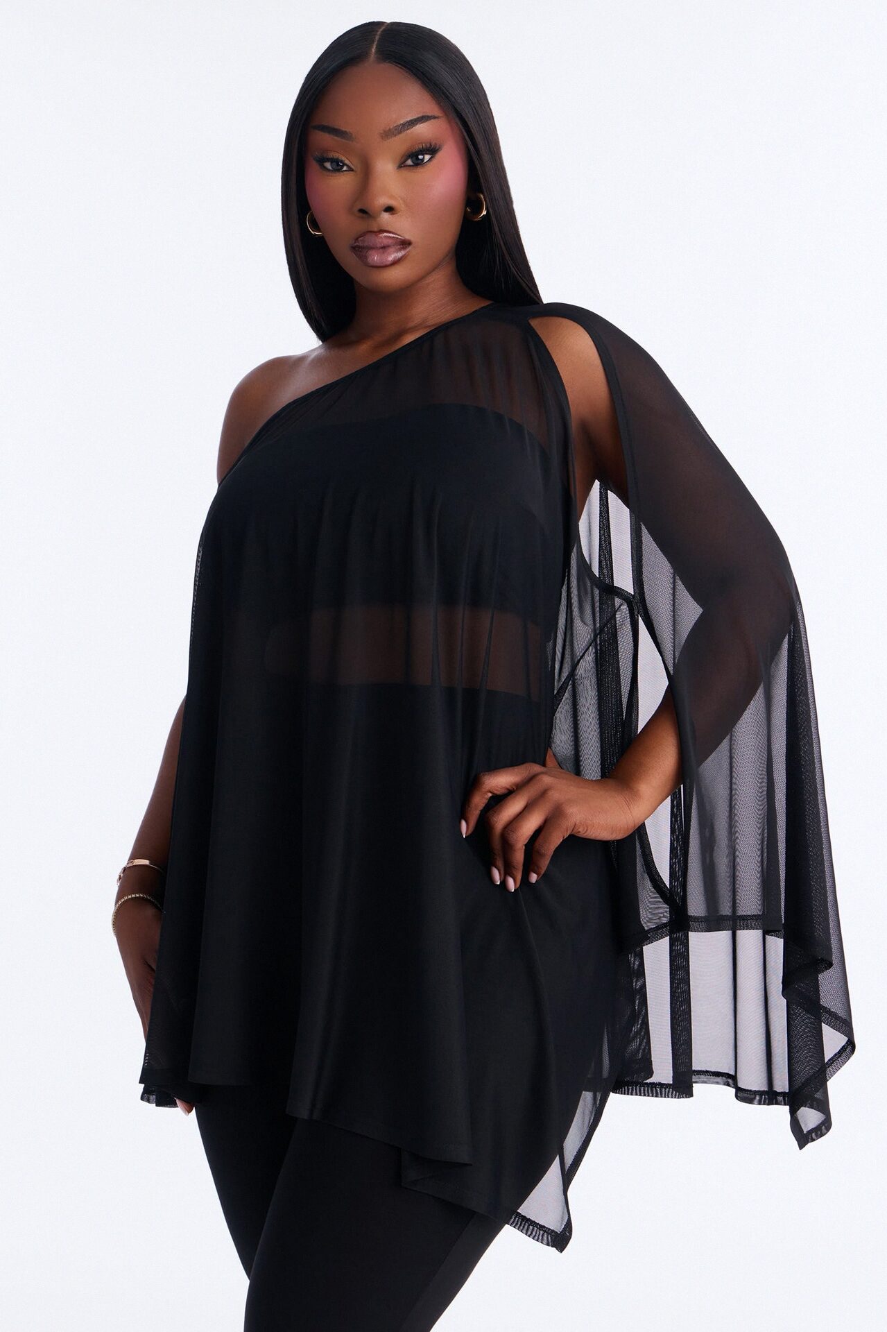 Main Character 3 Piece Mesh Pant Set - Black