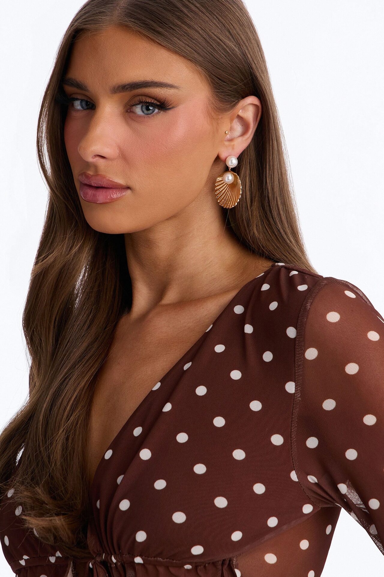 Sandy Toes Drop Earrings - Gold