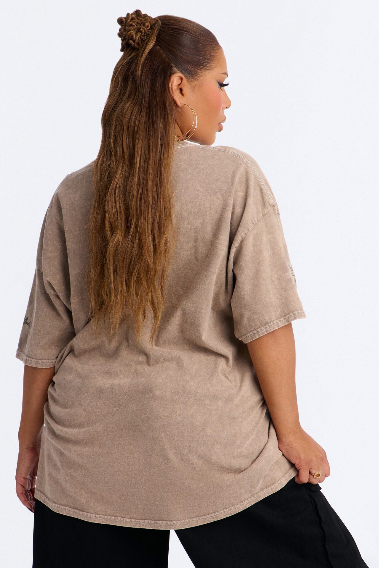 Lights From Above Washed Tee - Brown