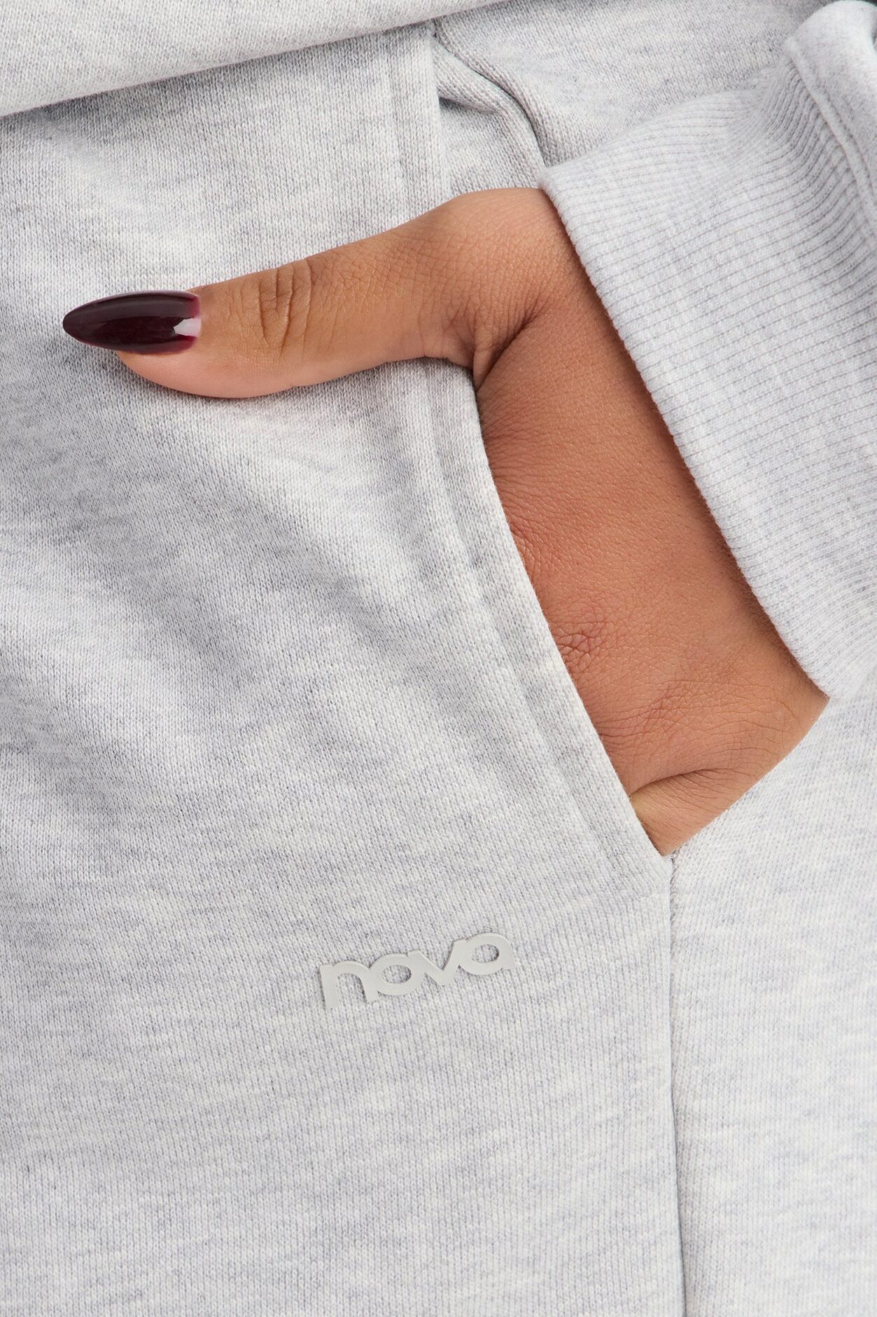 Libby Fleece Jogger Sweatpant - Heather Grey