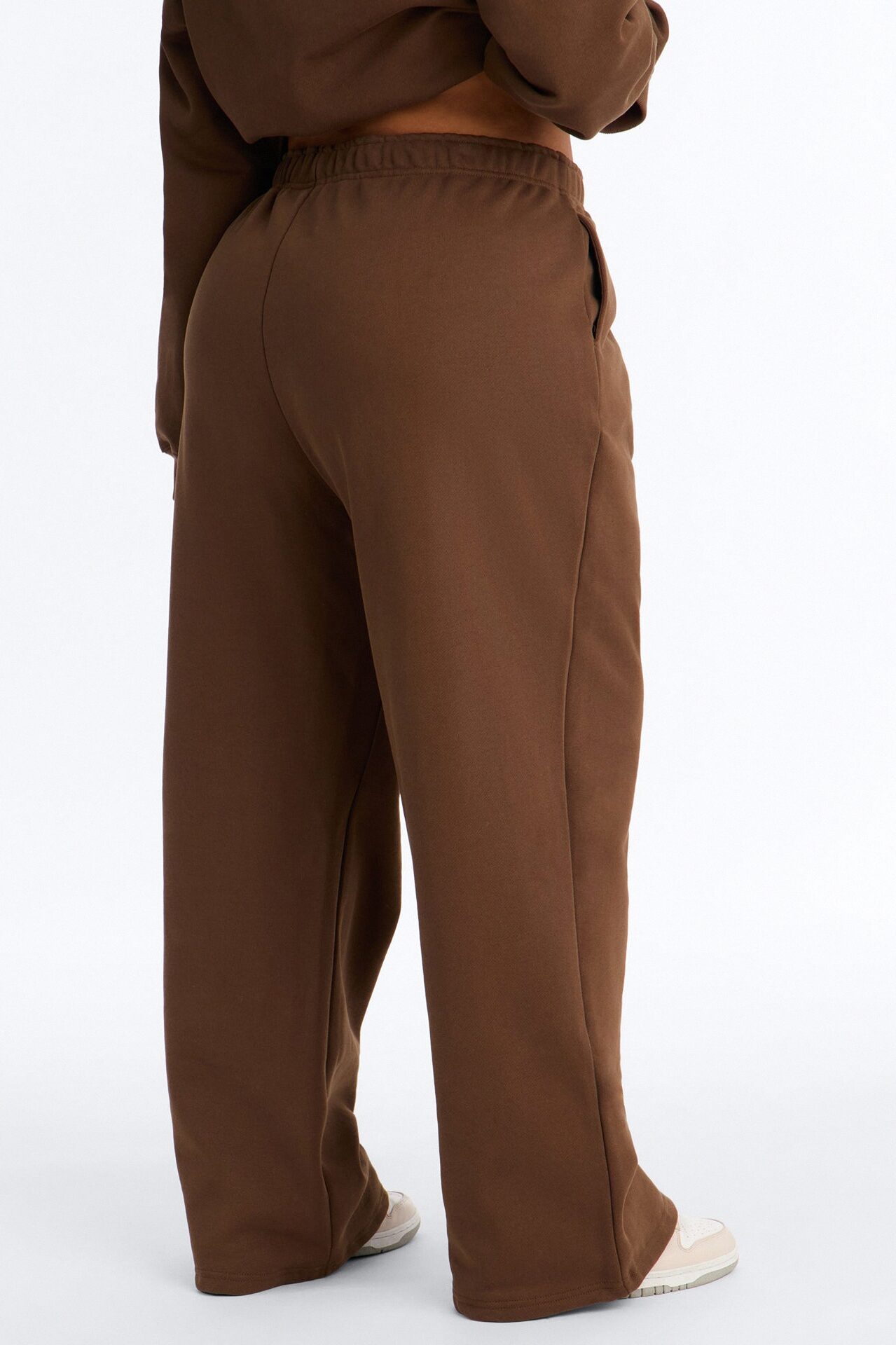 Libby Fleece Straight Leg Sweatpant - Brown