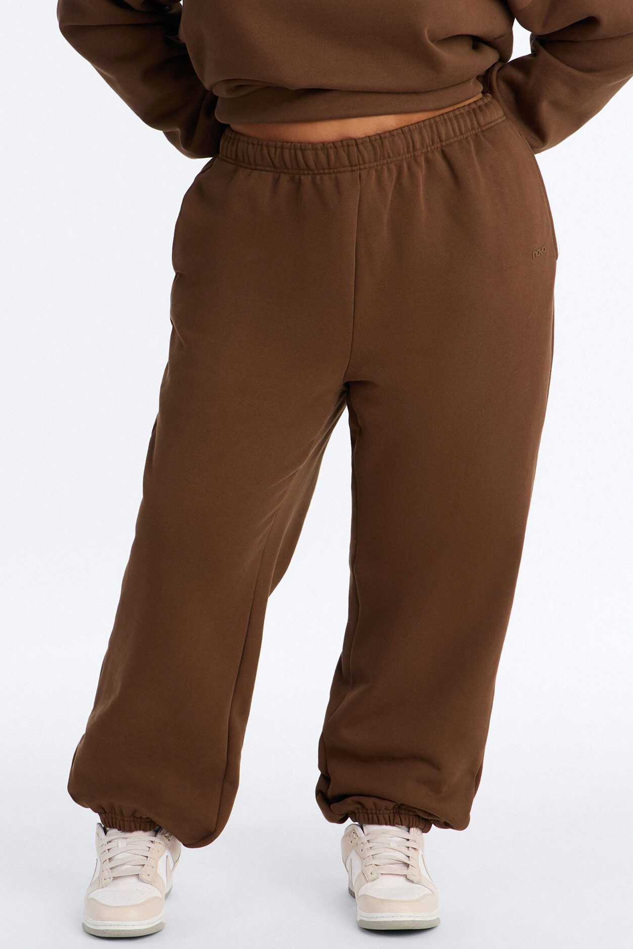 Libby Fleece Jogger Sweatpant - Brown