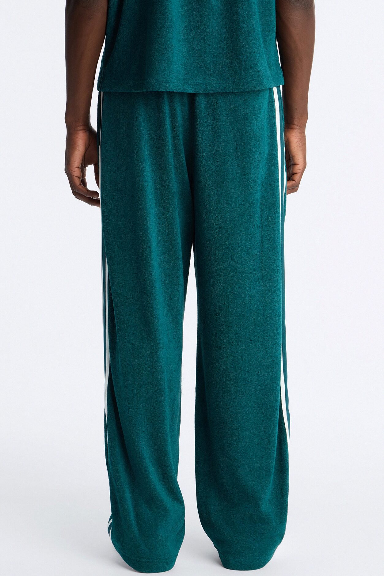 Classic Terry Cloth Baggy Pant - Teal/combo