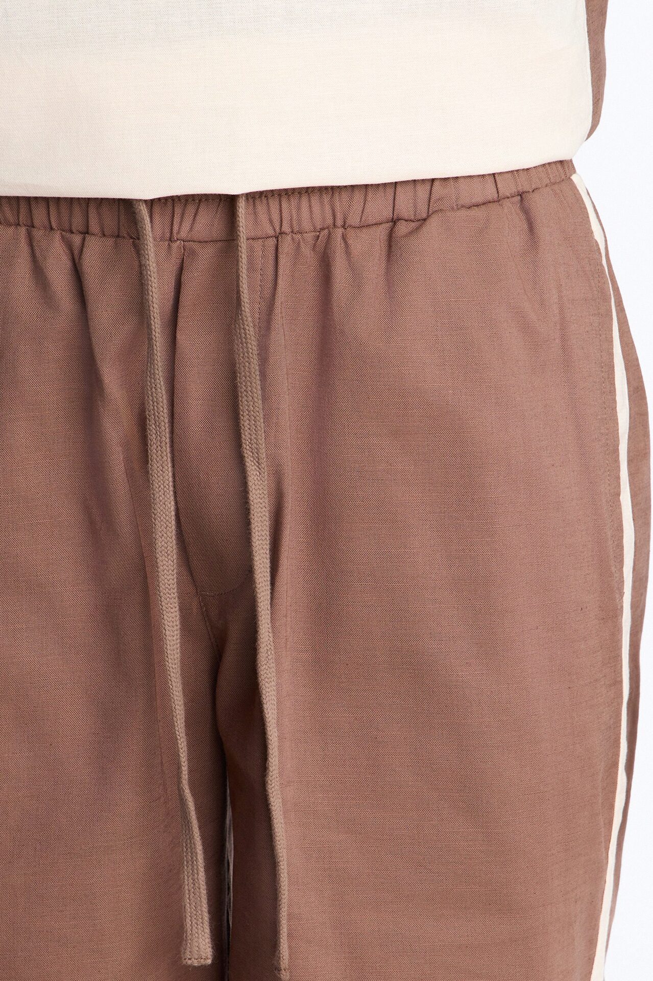 Basic Color Block Relaxed Short - Brown/combo