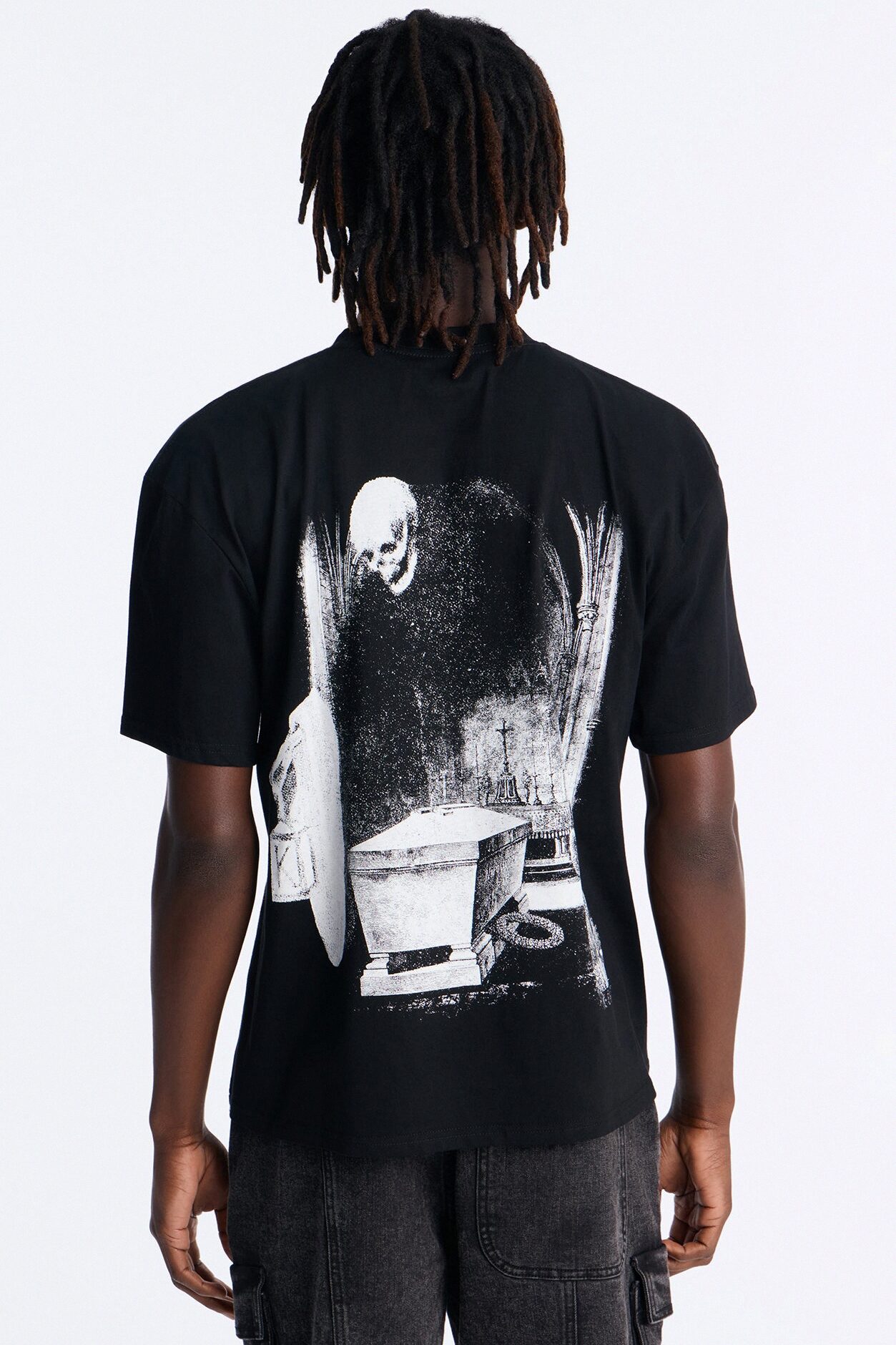 Looming Death Oversized Short Sleeve Tee - Black