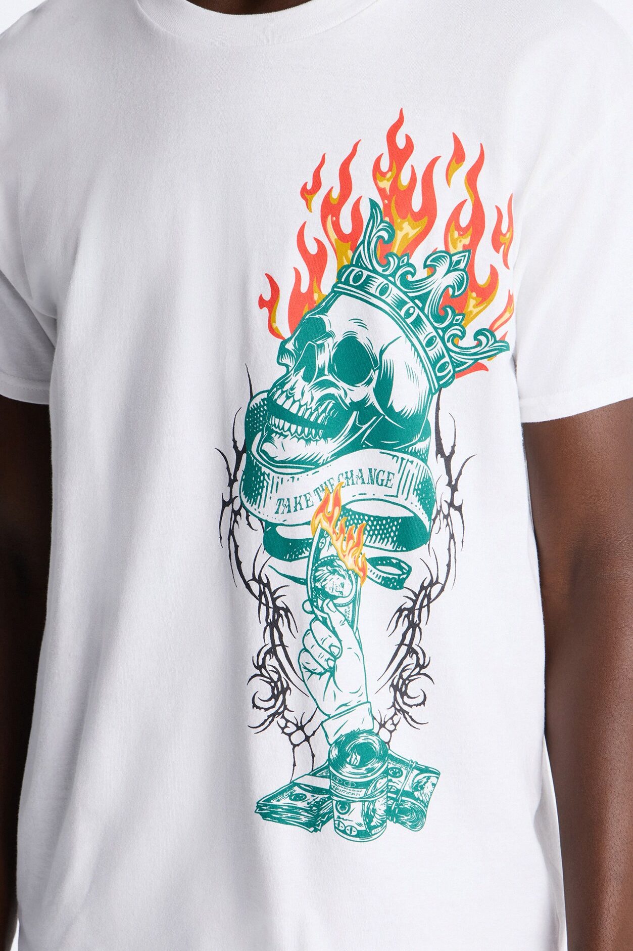 Let's Make Some Money Oversized Short Sleeve Tee - White
