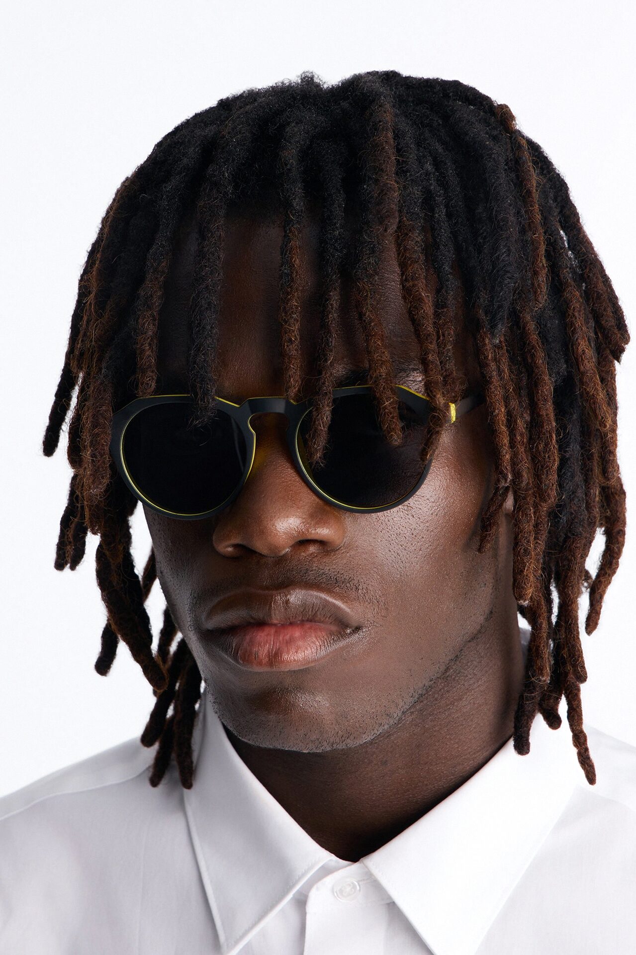 In Season Two Tone Sunglasses - Black/Yellow