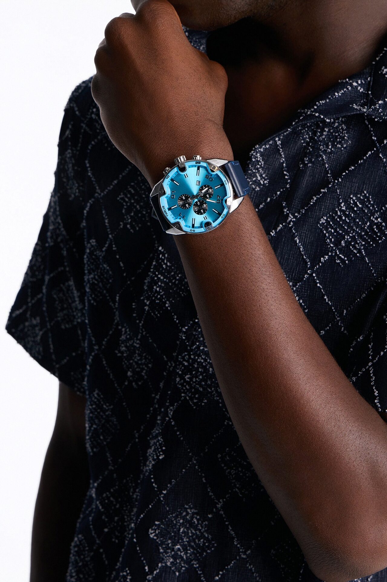 Marine Horizon Watch - Silver/Blue