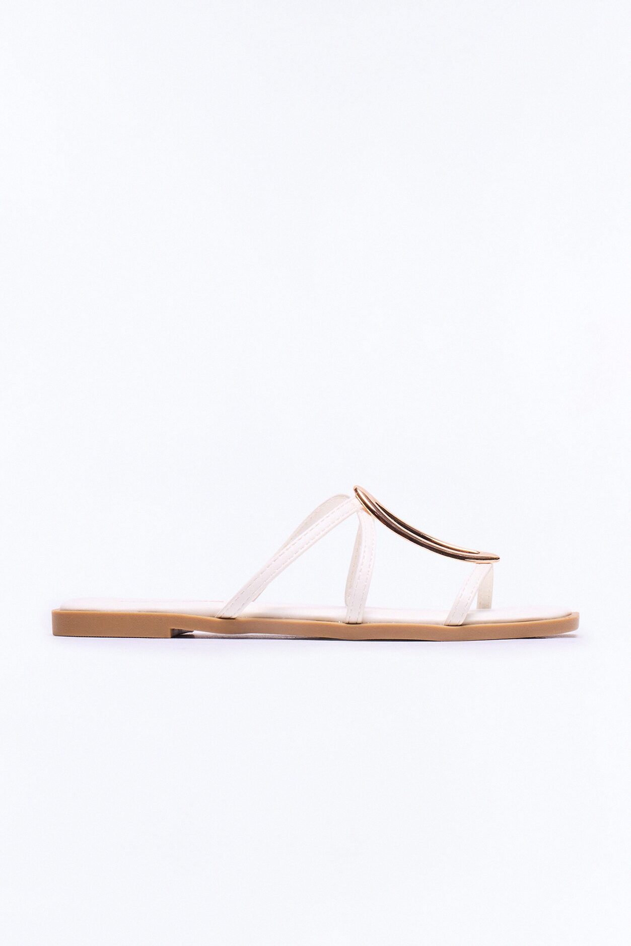 Cooler Hardware Slip On Sandals - White/Gold