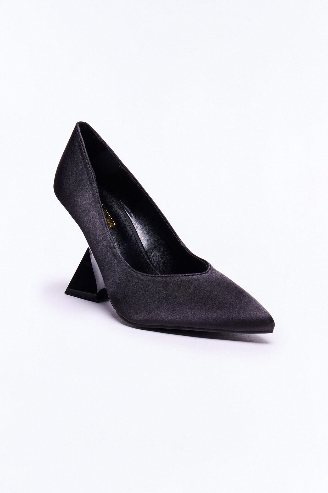 Azaiah Satin Novelty Pumps - Black