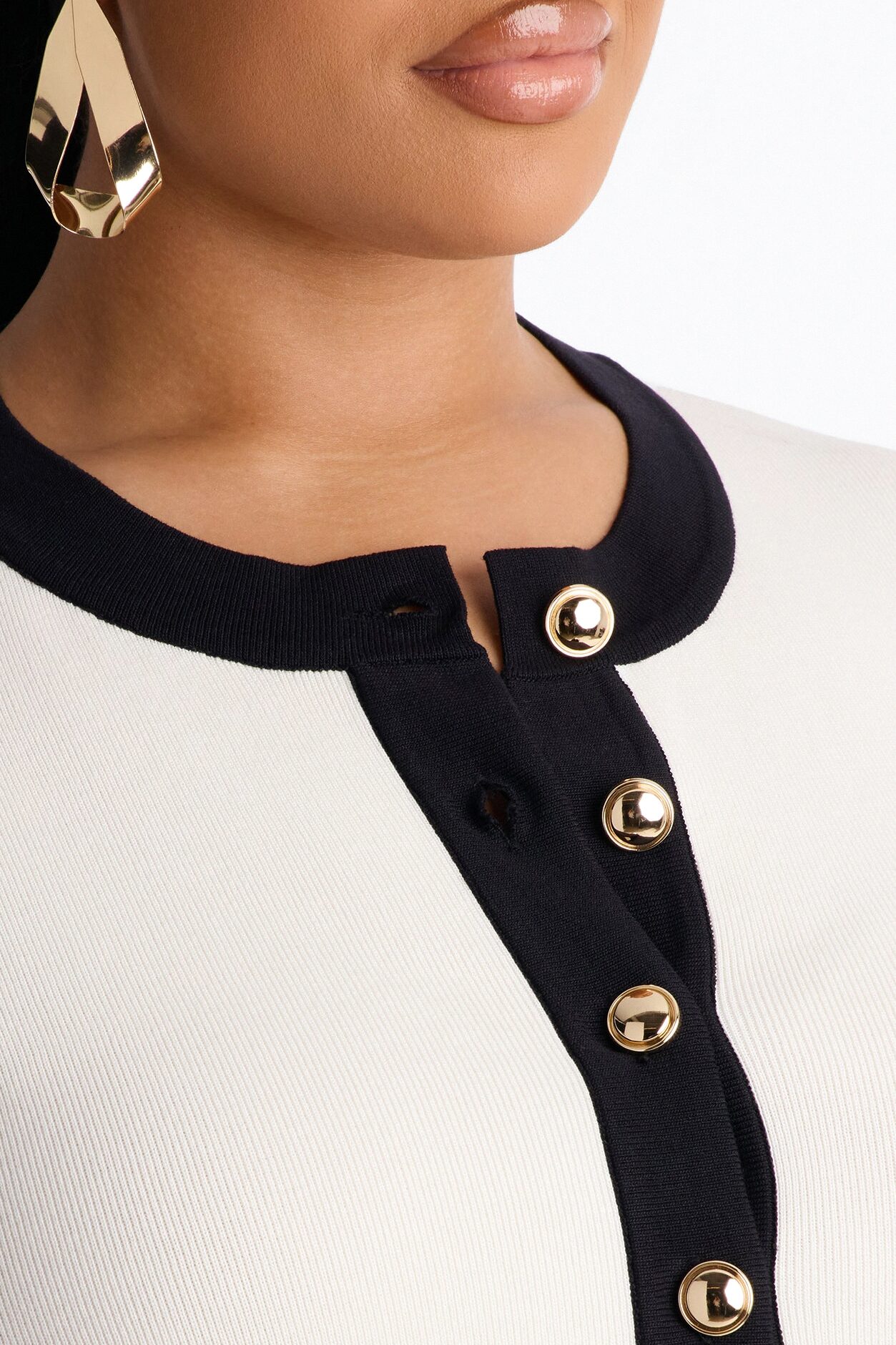 Alex Short Sleeve Cardigan - White/combo