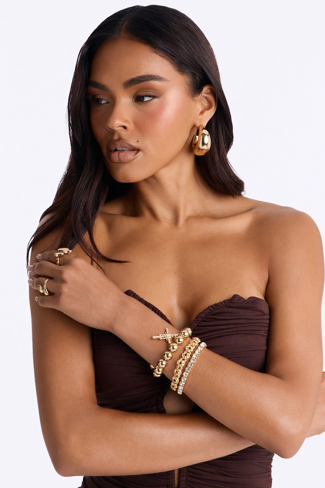 Rise Above 3 Piece Bracelet Set - Gold