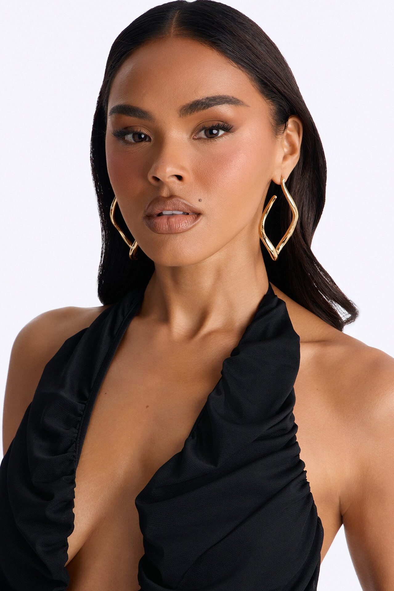Unwinding Drop Earrings - Gold
