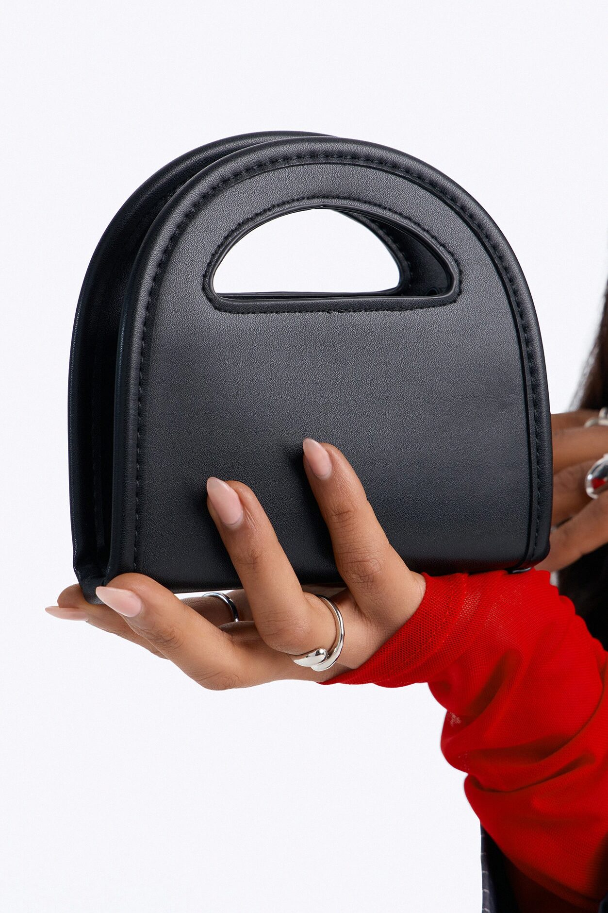 All You Need Faux Leather Crossbody Wallet - Black