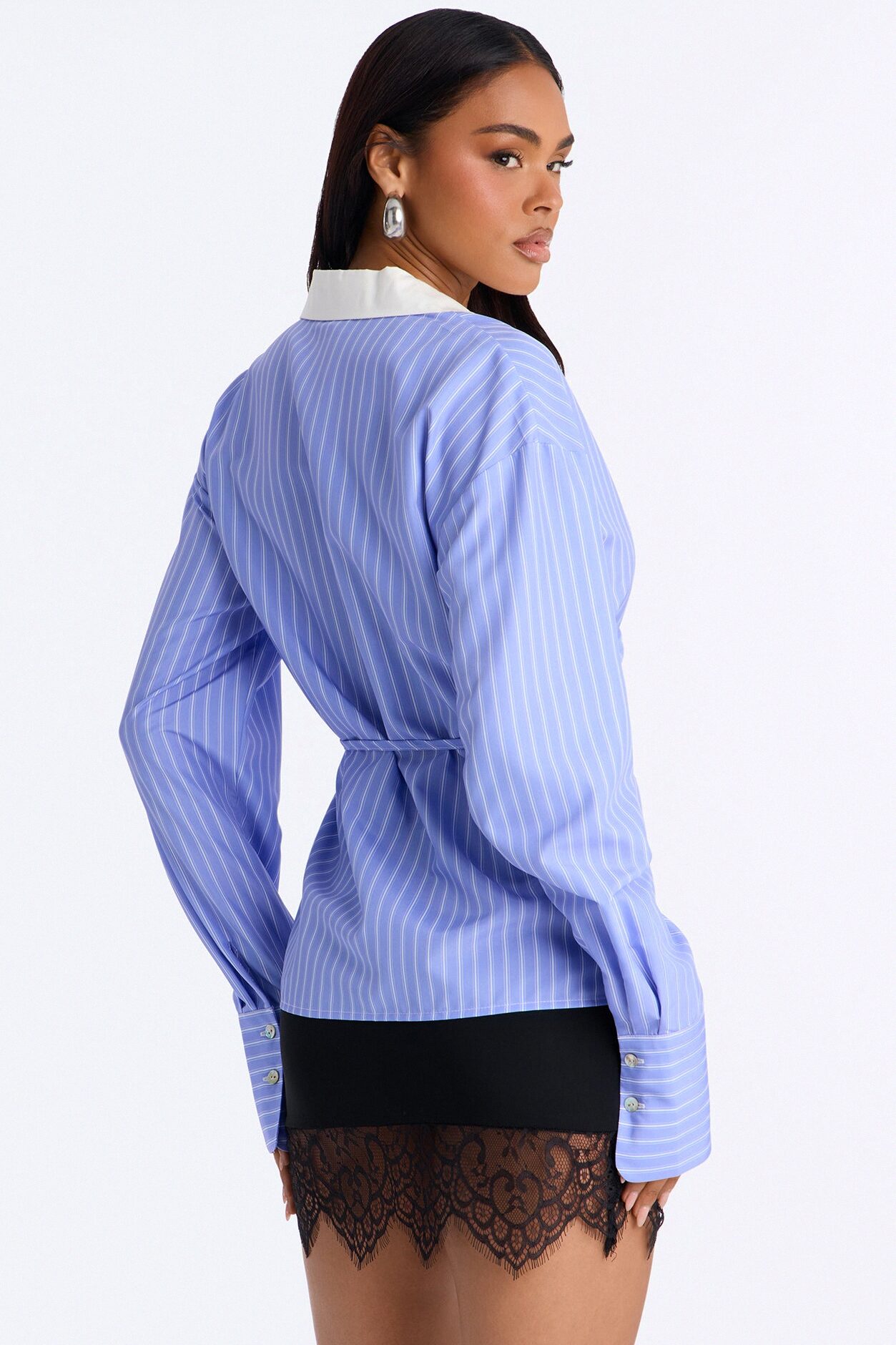 Corporate Casual Striped Shirt - Blue/combo