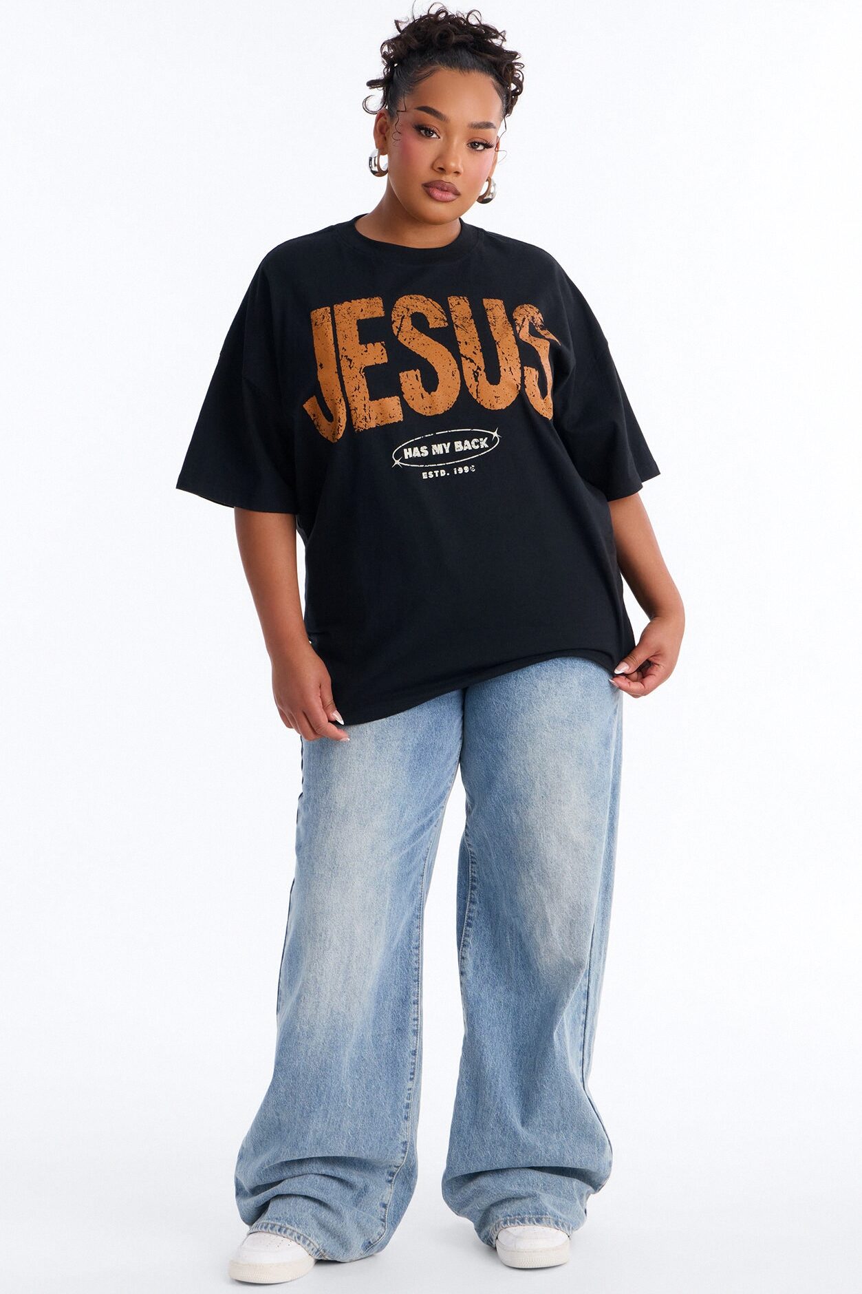 Jesus Has My Back T-Shirt - Black