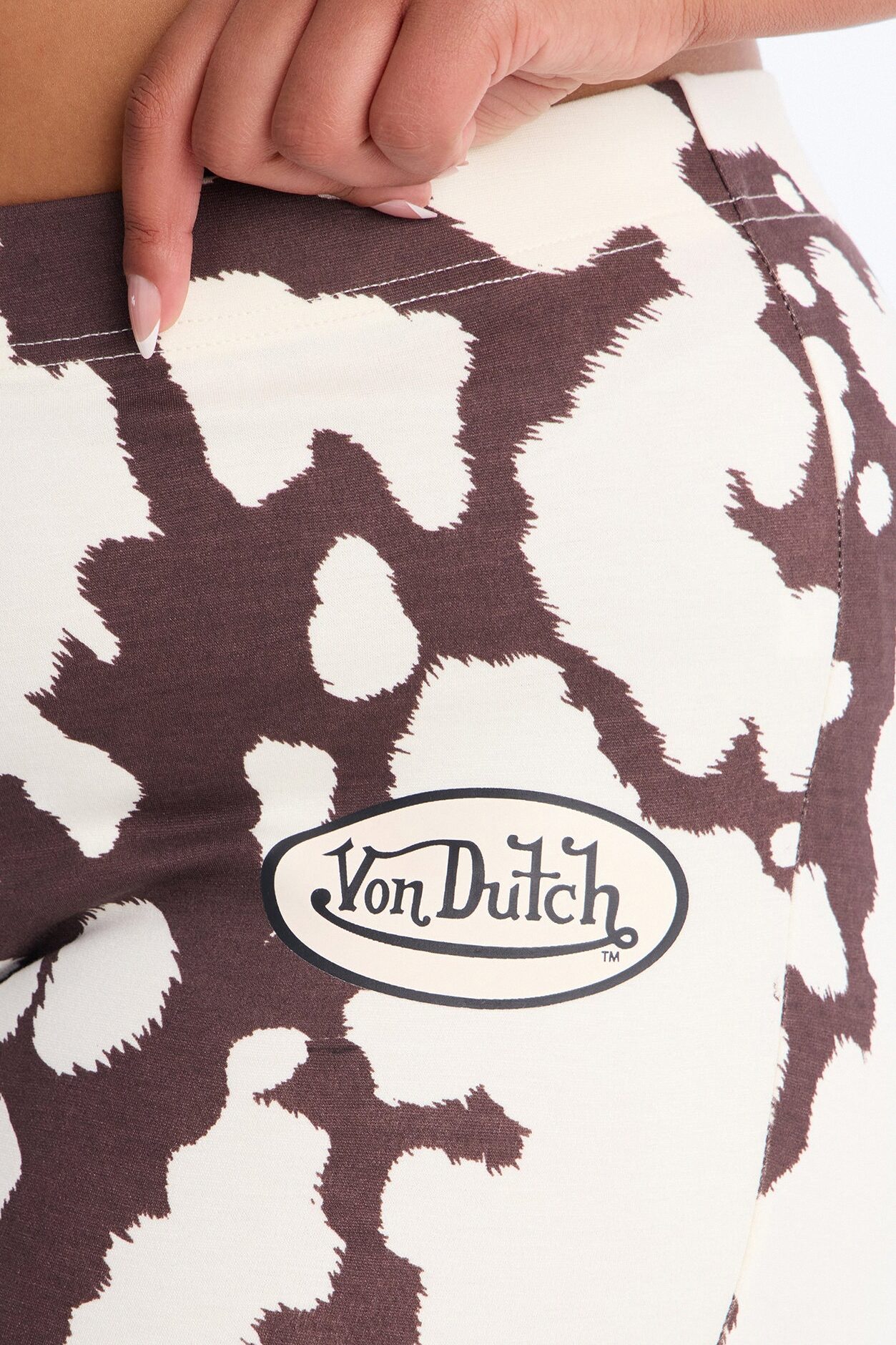 Von Dutch Giddy Up Flare Pant - Ivory/combo