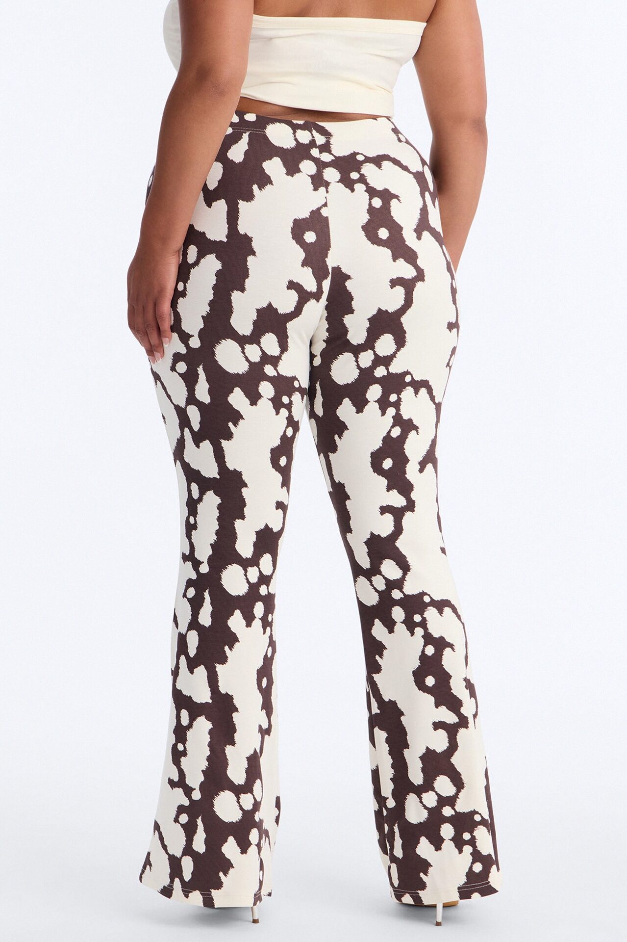 Von Dutch Giddy Up Flare Pant - Ivory/combo