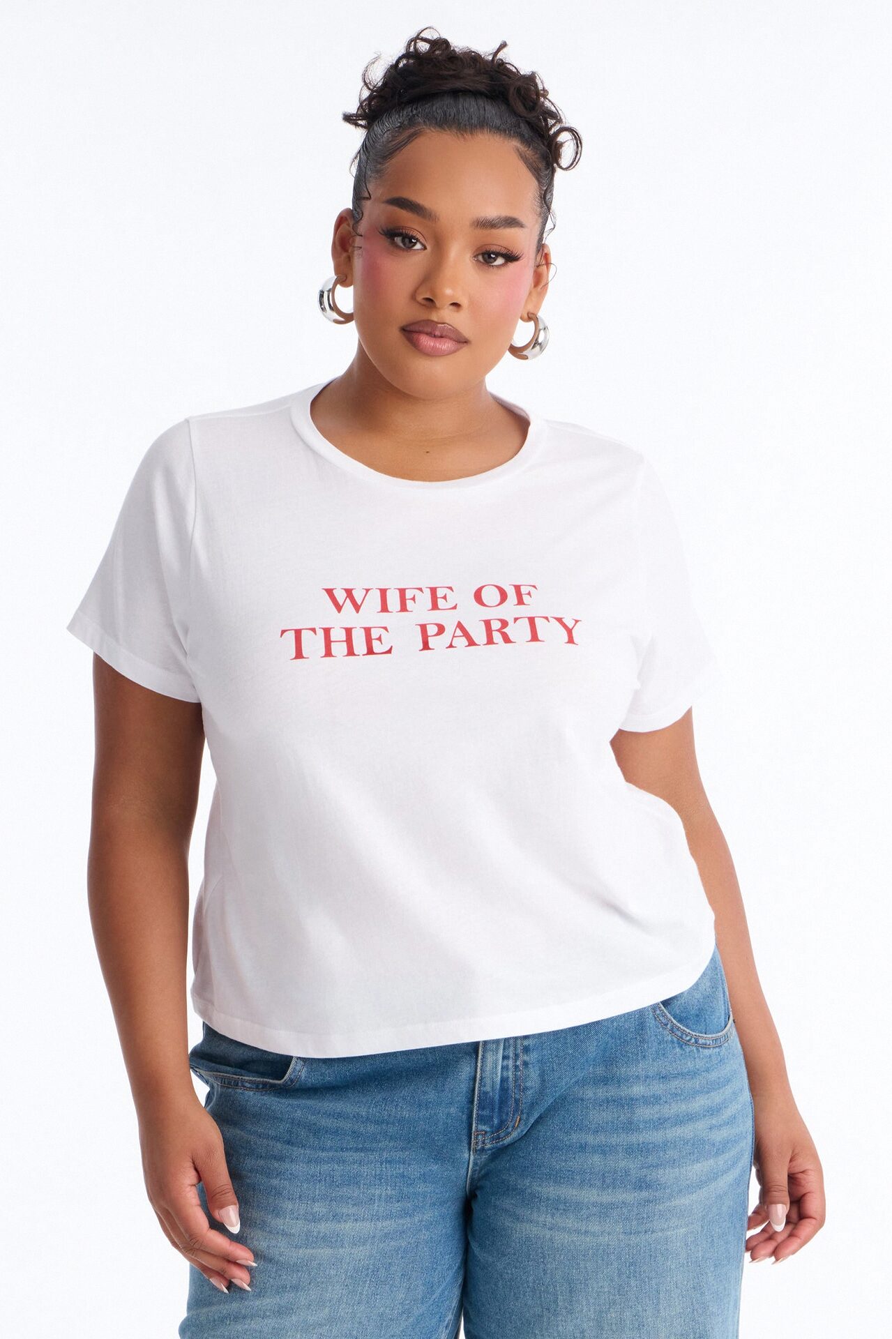 Wife Of The Party Tee - White