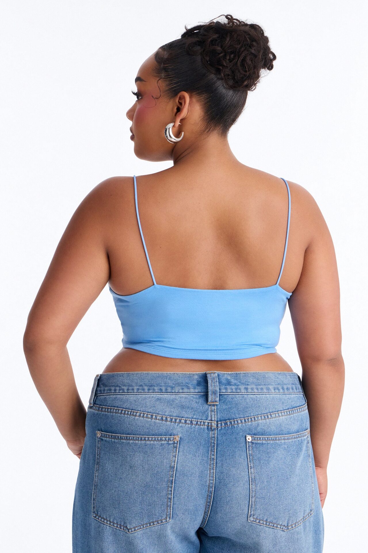 Kiki Super Cropped Top - Periwinkle