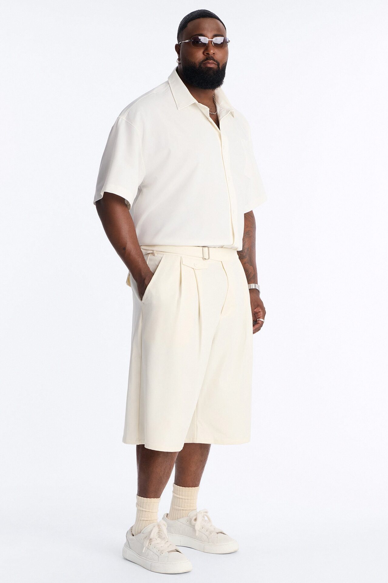 Vanderbilt Gurkha Baggy Trouser Short - Cream