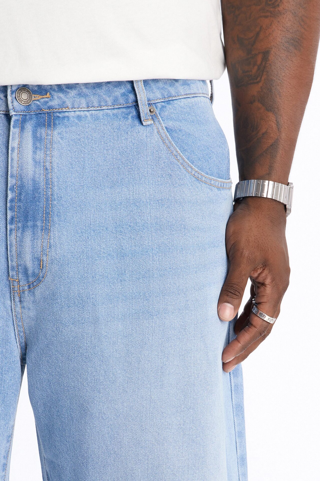 The Weekend Baggy Jeans - Light Blue Wash