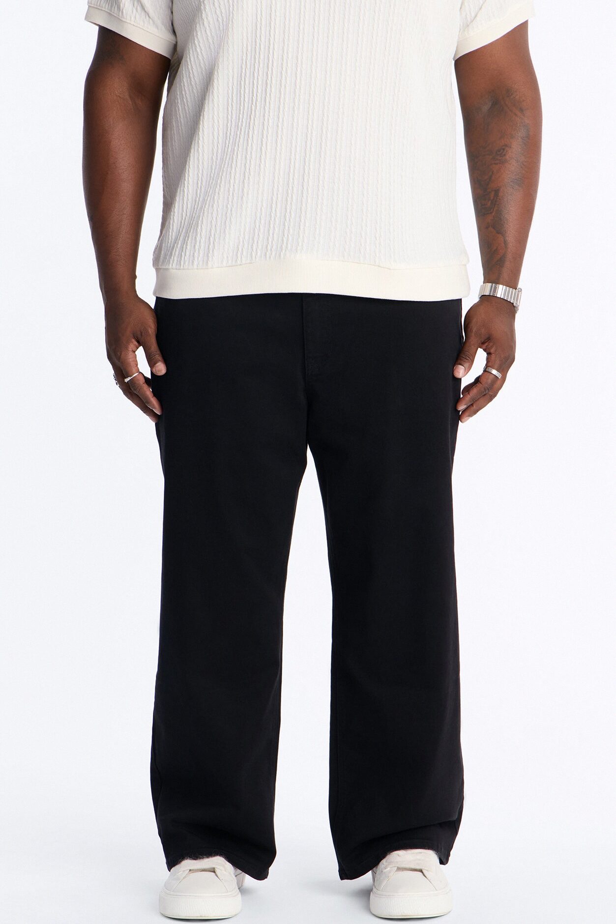 Mac Chino Baggy 5 Pocket Pant - Black