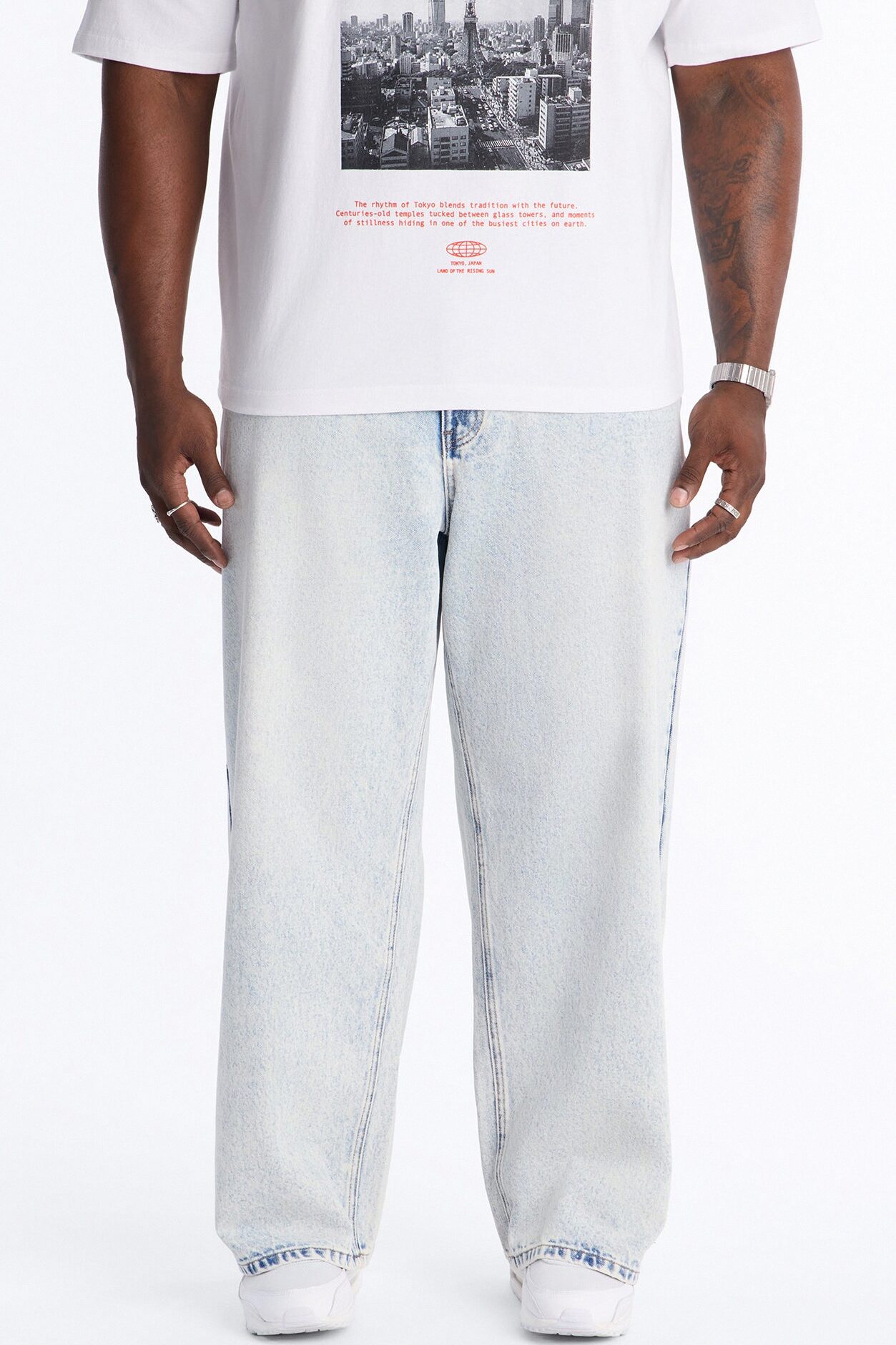 Baldwin Baggy Jeans - Light Blue Wash