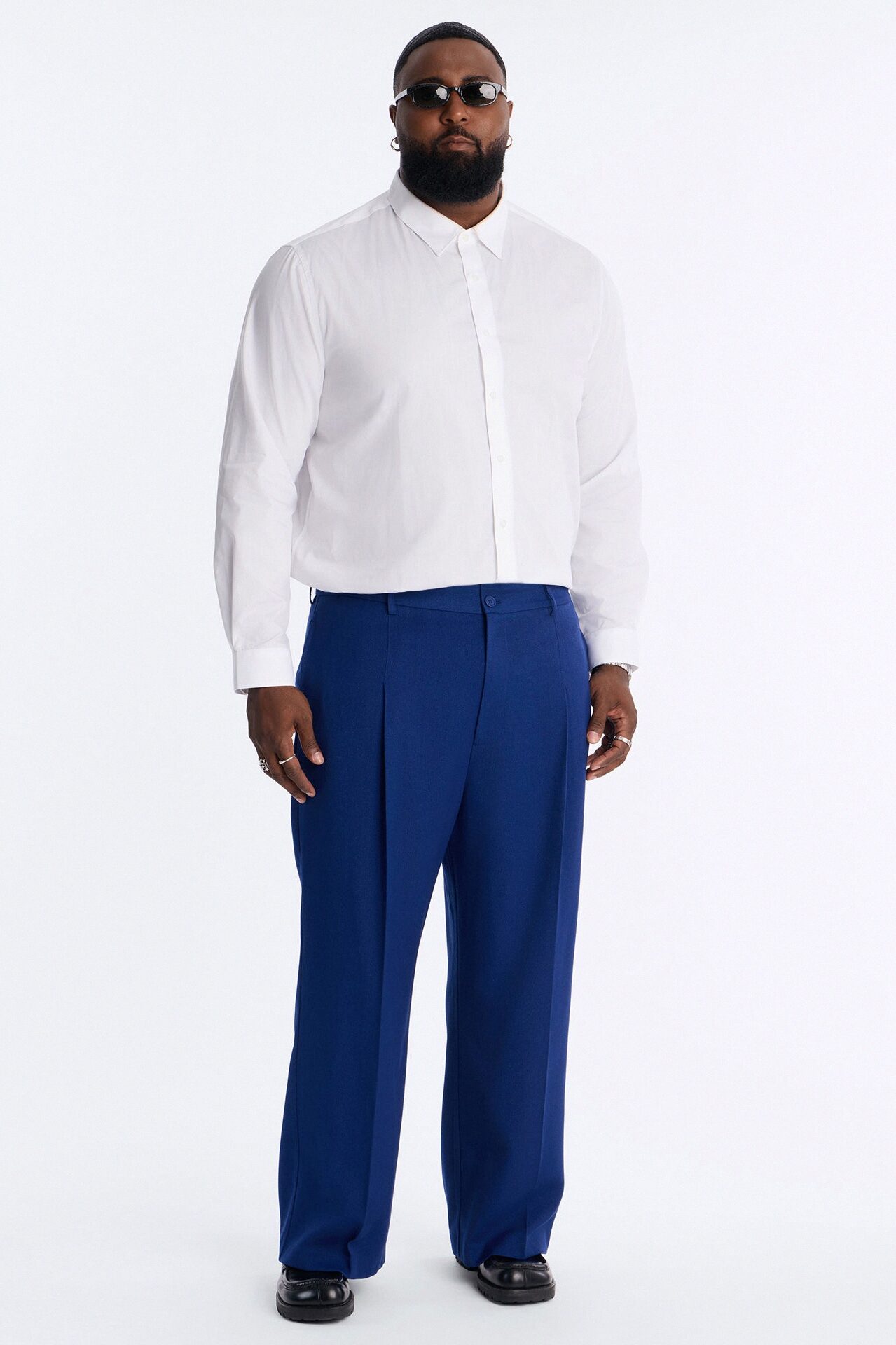 Straight Galaxy Trouser - Navy