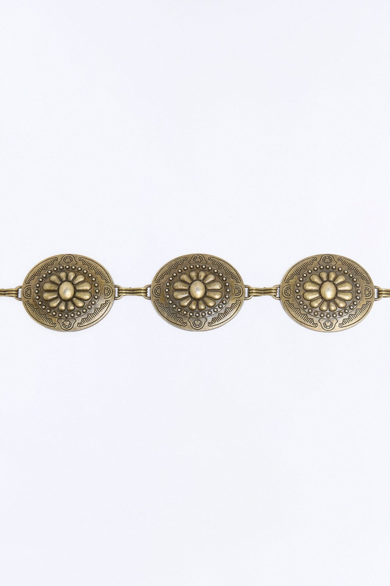 Flowers For A Ranchero Chain Belt - Antique Gold
