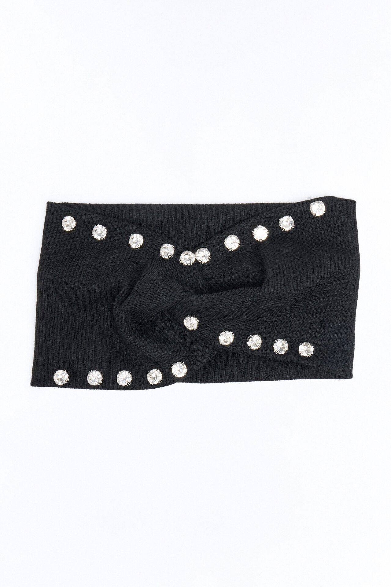 Stardust Rhinestone Headband - Black