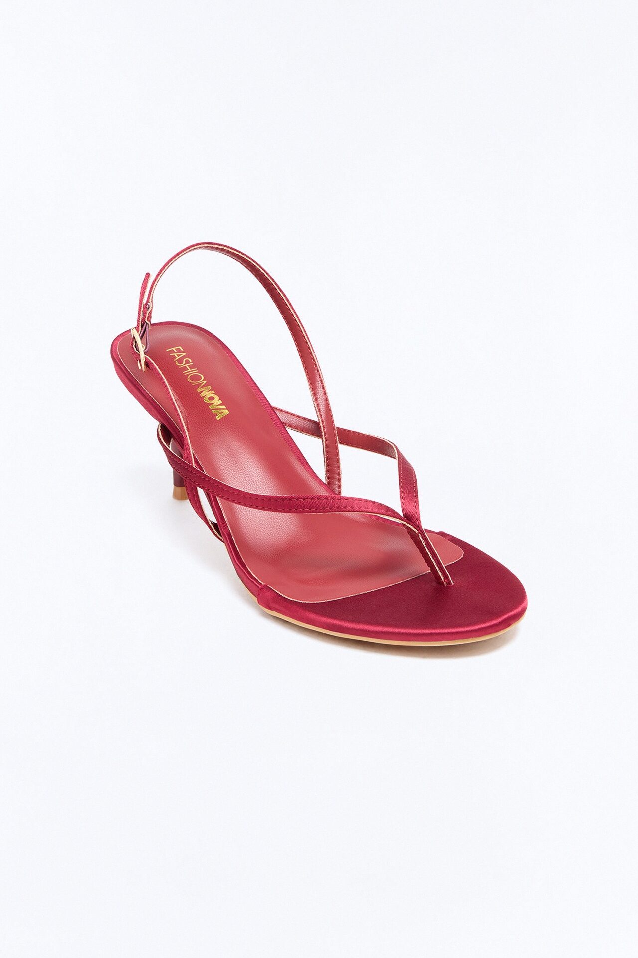 Manifest Thong Slingback Heels - Wine