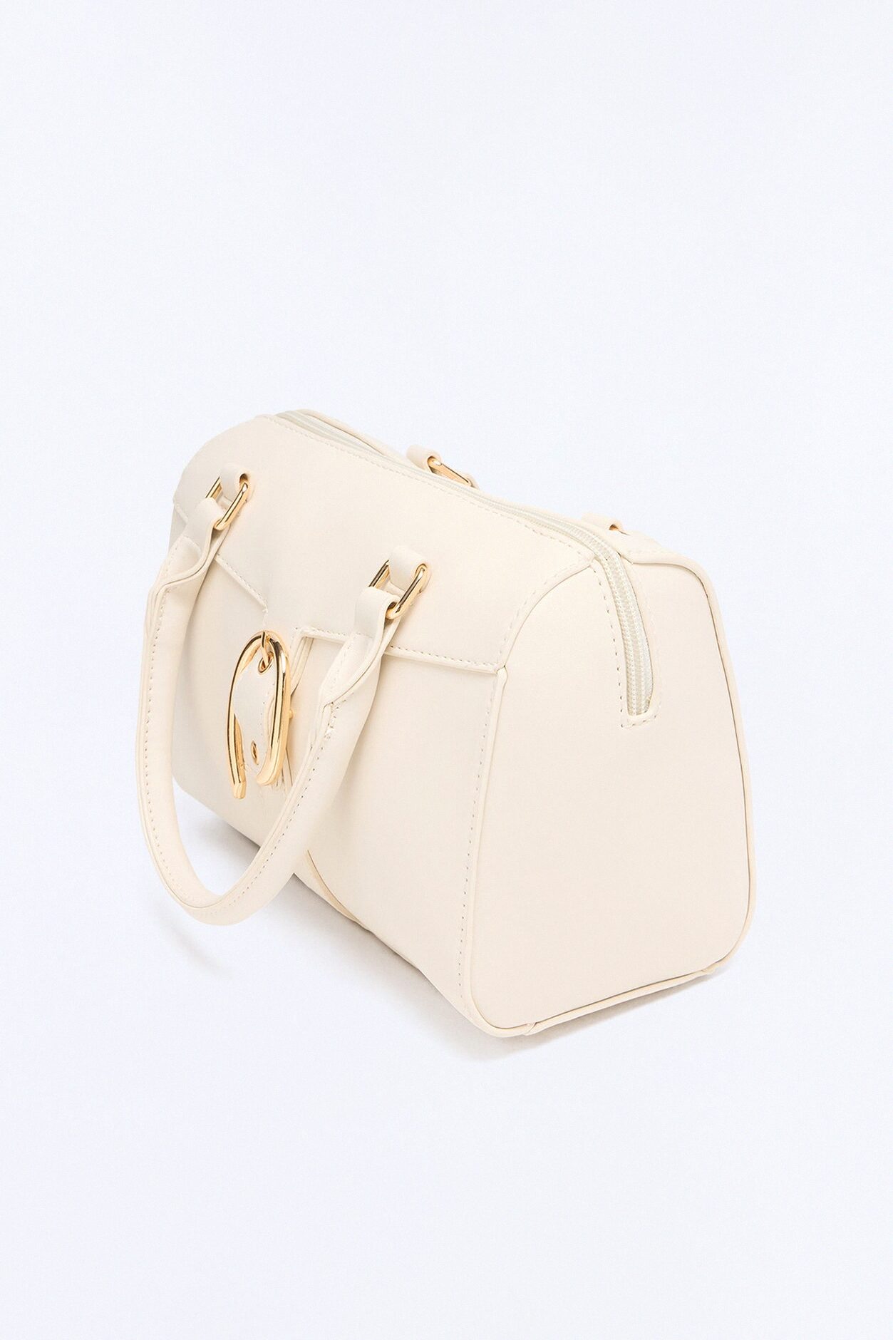 On My Good Side Faux Leather Handbag - Ivory