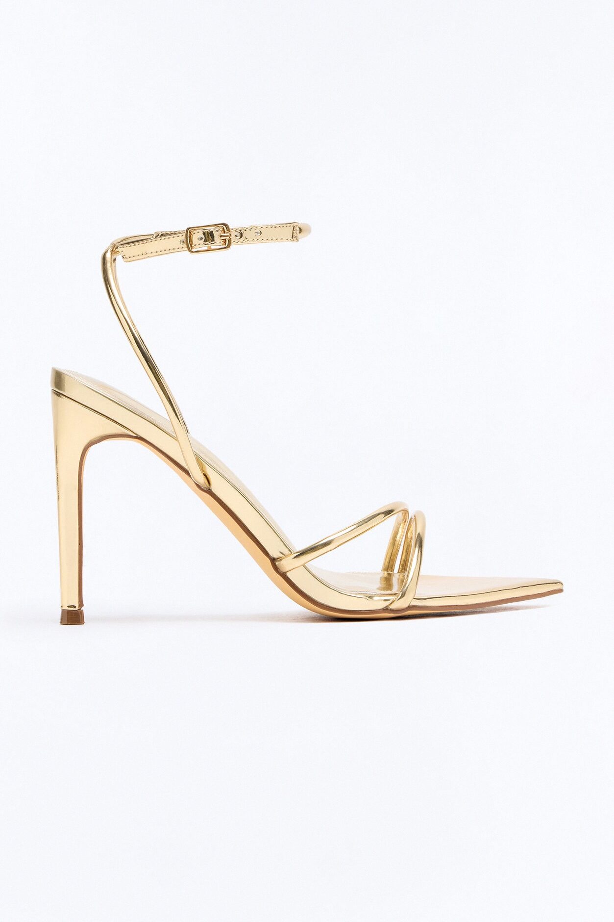 Kalmia Patent Stiletto Heels - Gold