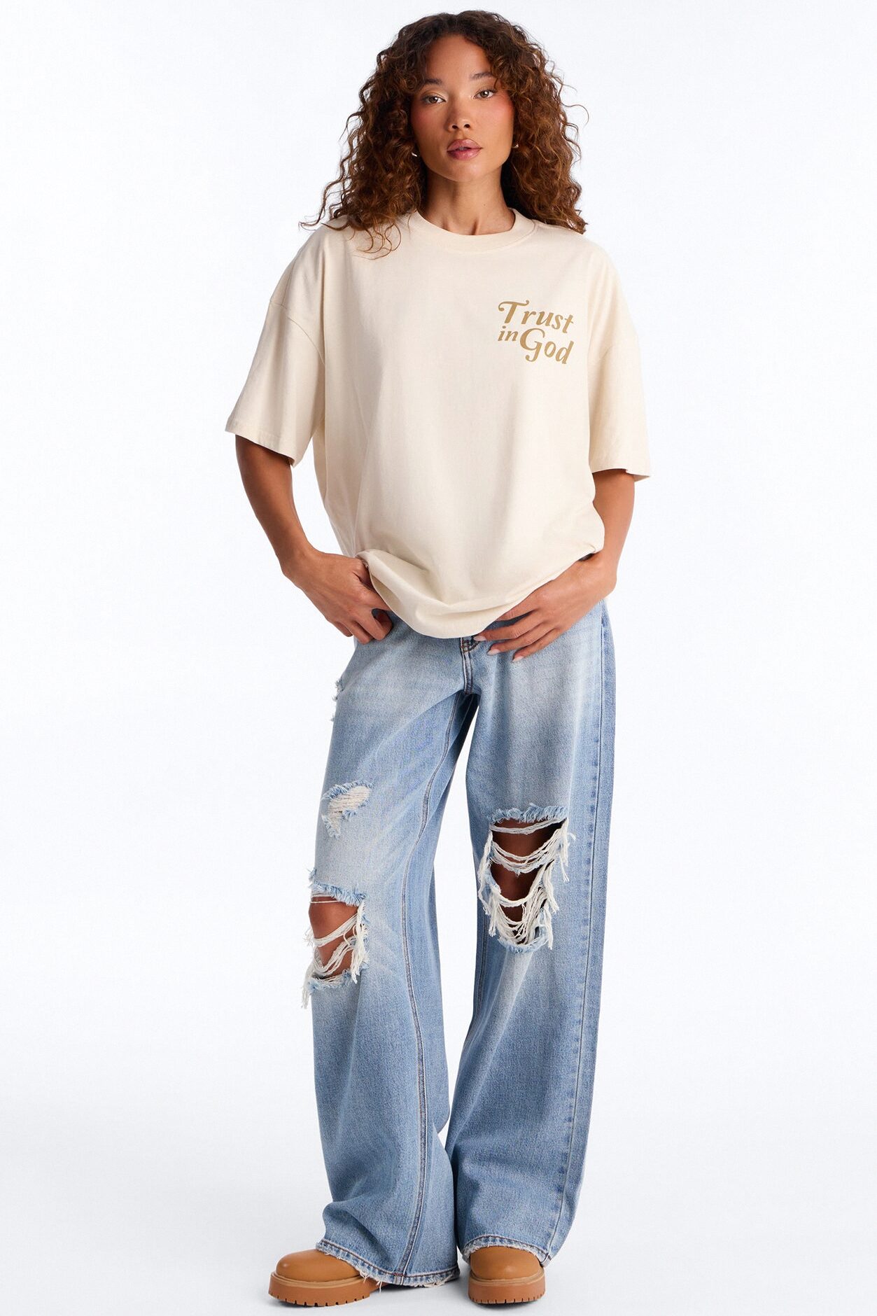Trust In God Tee - Off White