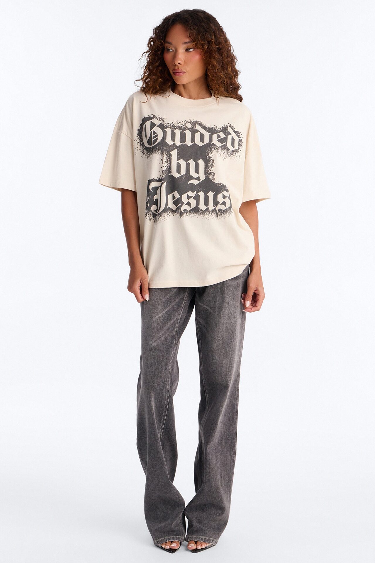 Guided By Jesus T-Shirt - Off White