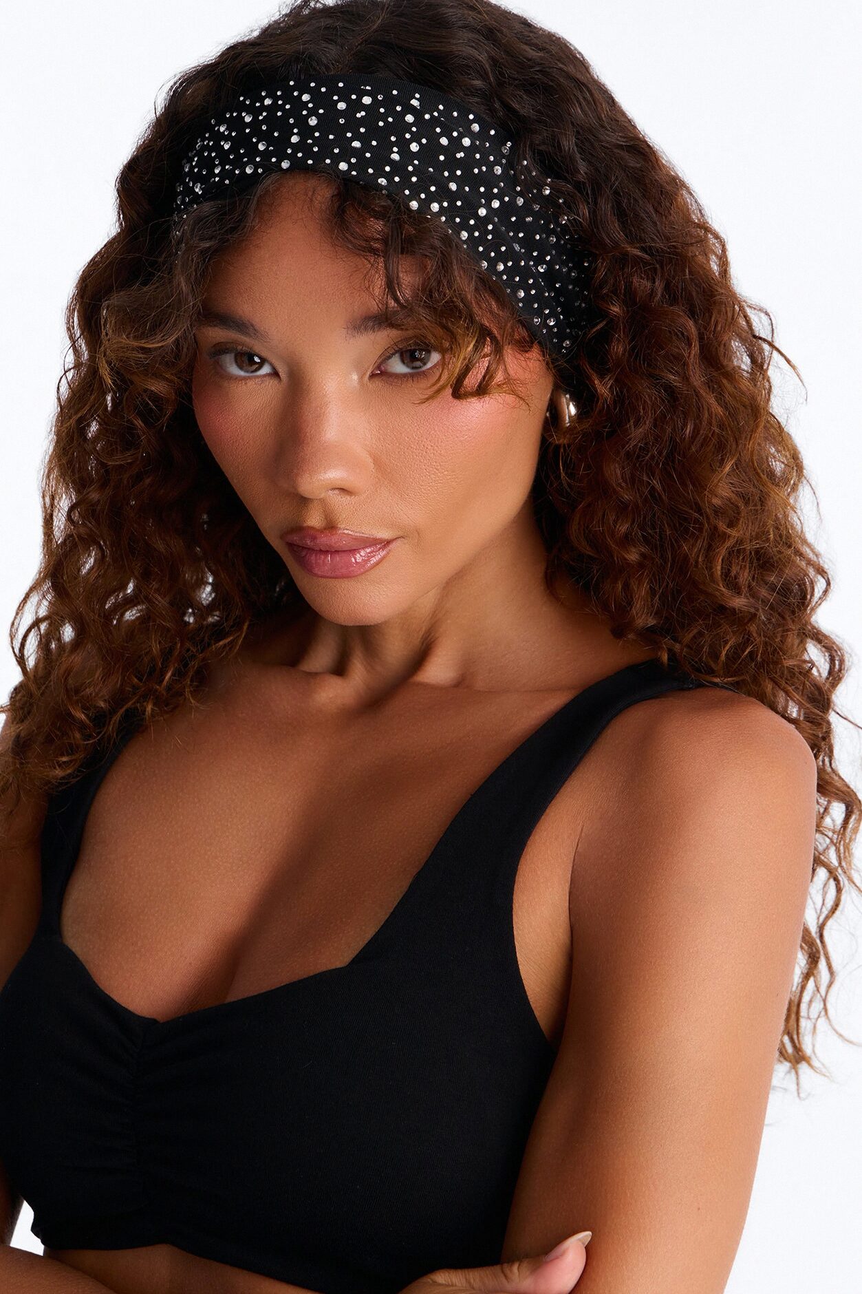 Starry Night 2 Piece Headband Set - Black