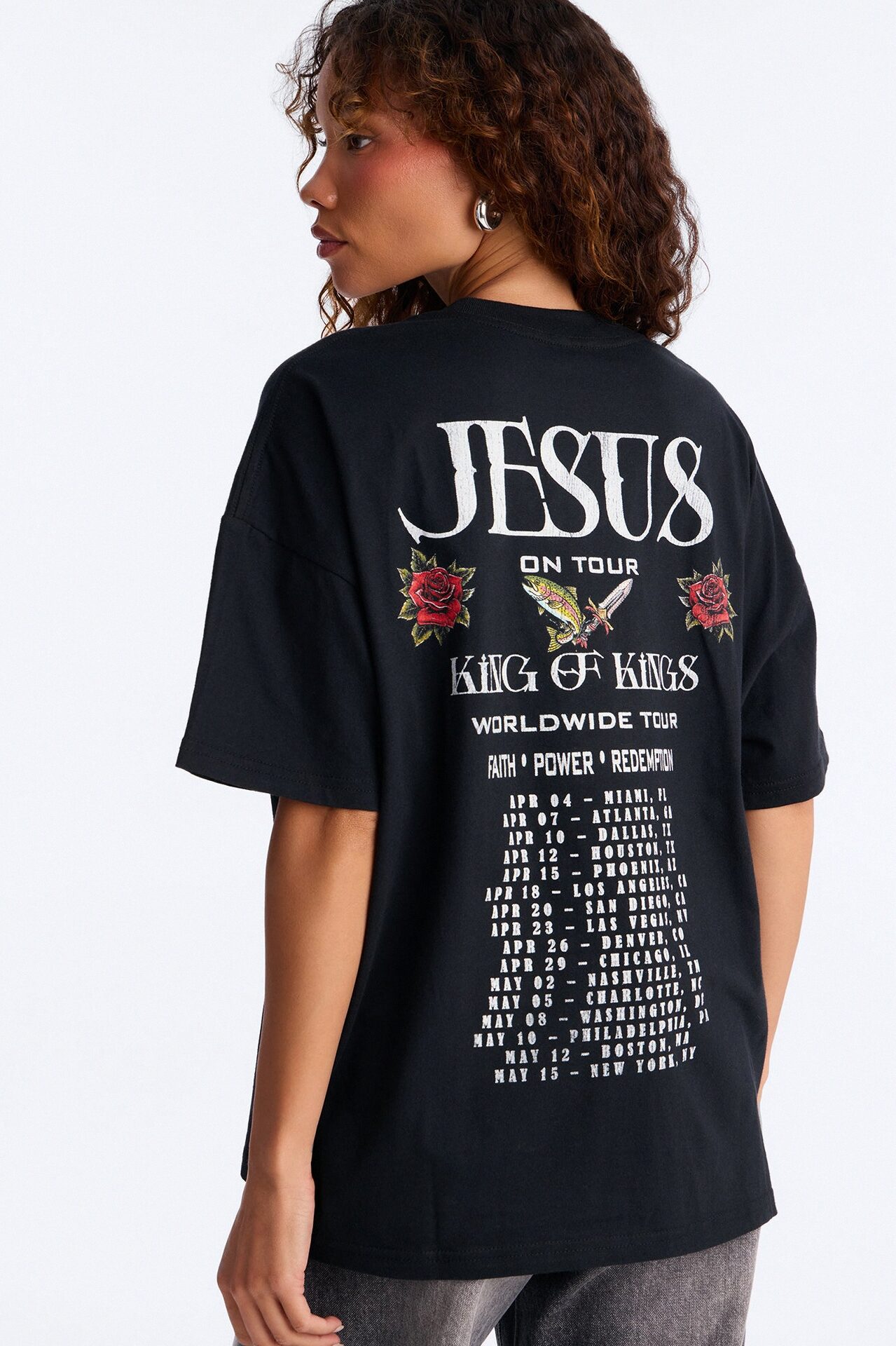 Jesus Worldwide Tour T-Shirt - Black