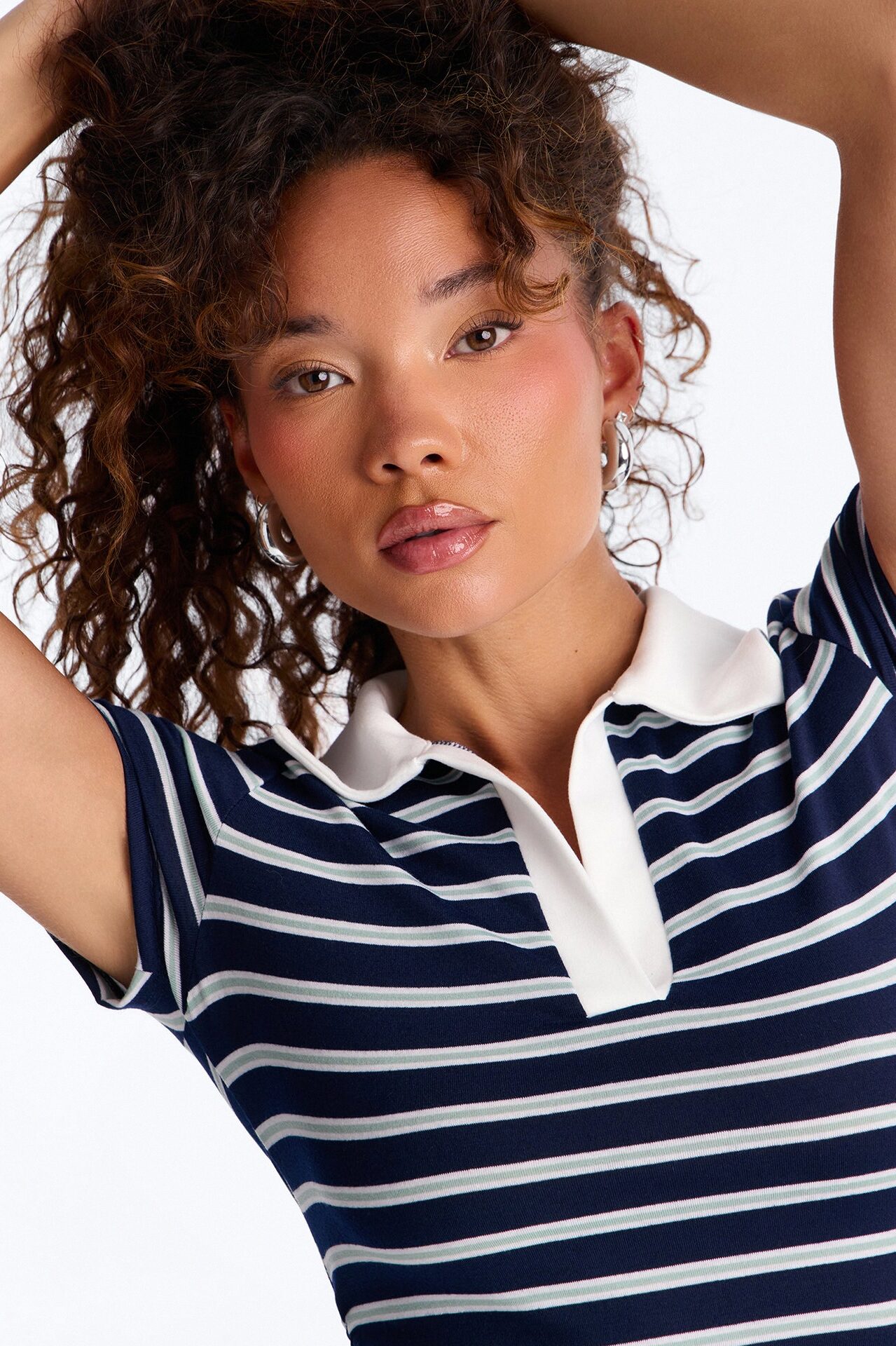 Optimist Striped Polo Pant Set - Navy/combo