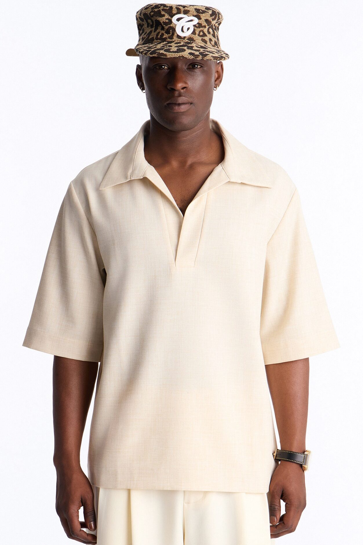 Sorrento Relaxed Polo - Tan