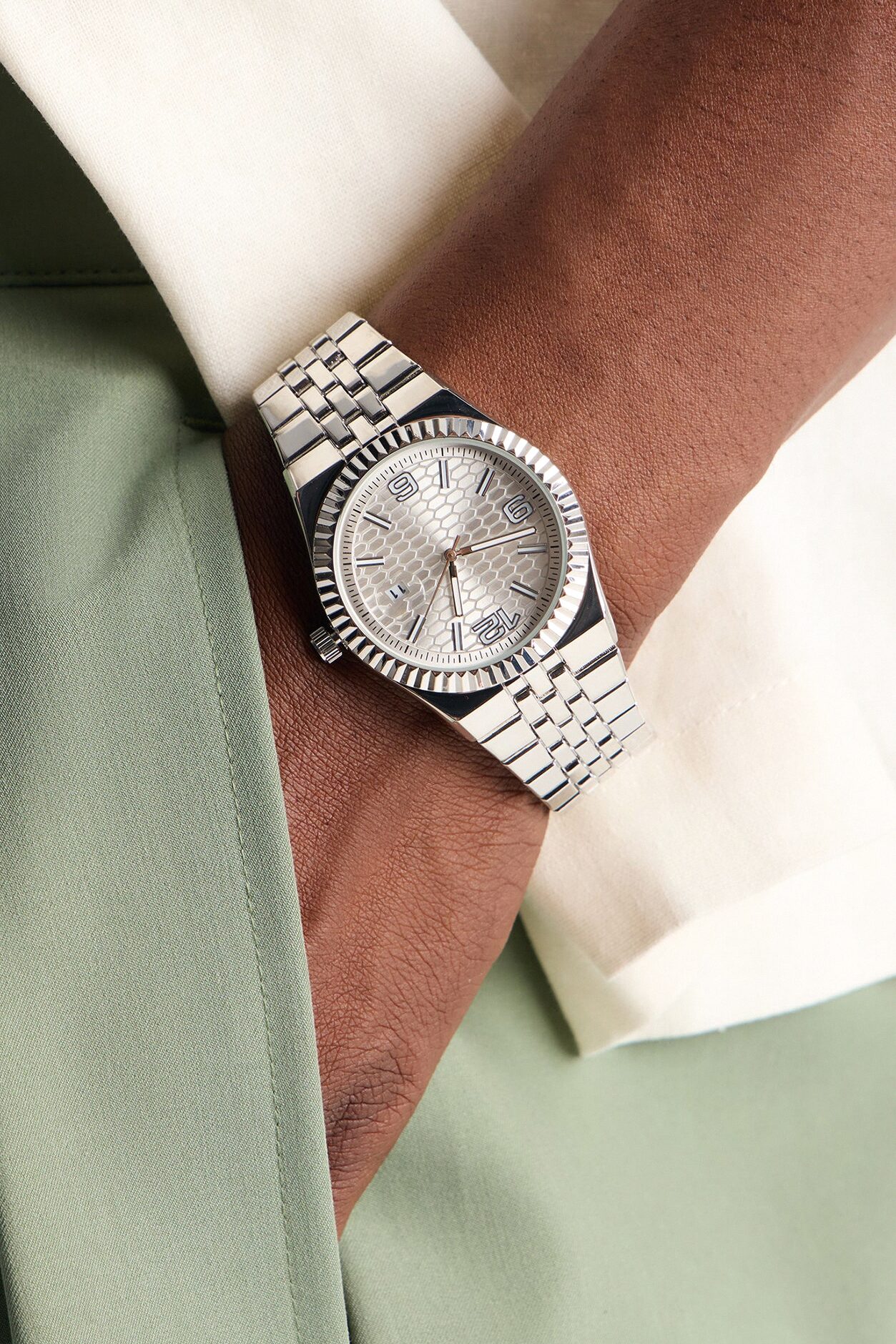 Silver Hive Watch - Silver