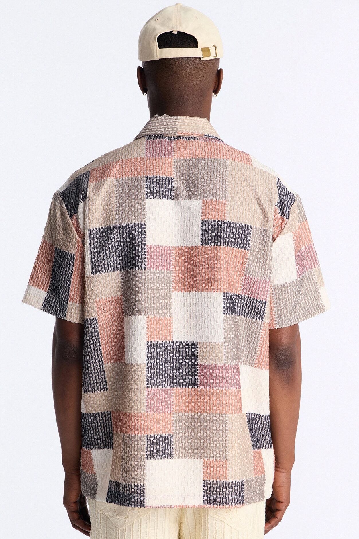 Blueprint Patchwork Johnny Collar Polo - MultiColor