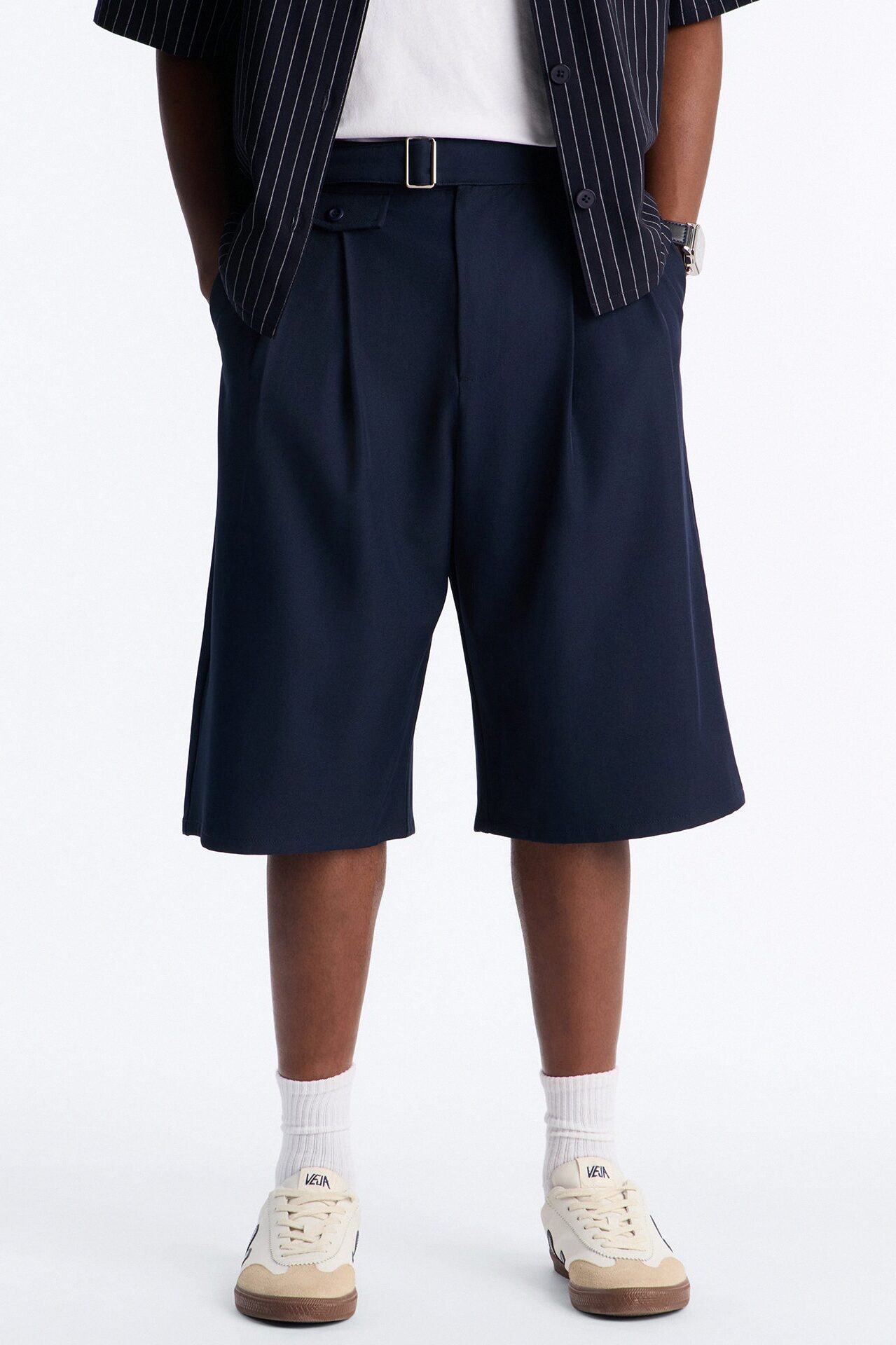 Vanderbilt Gurkha Baggy Trouser Short - Navy