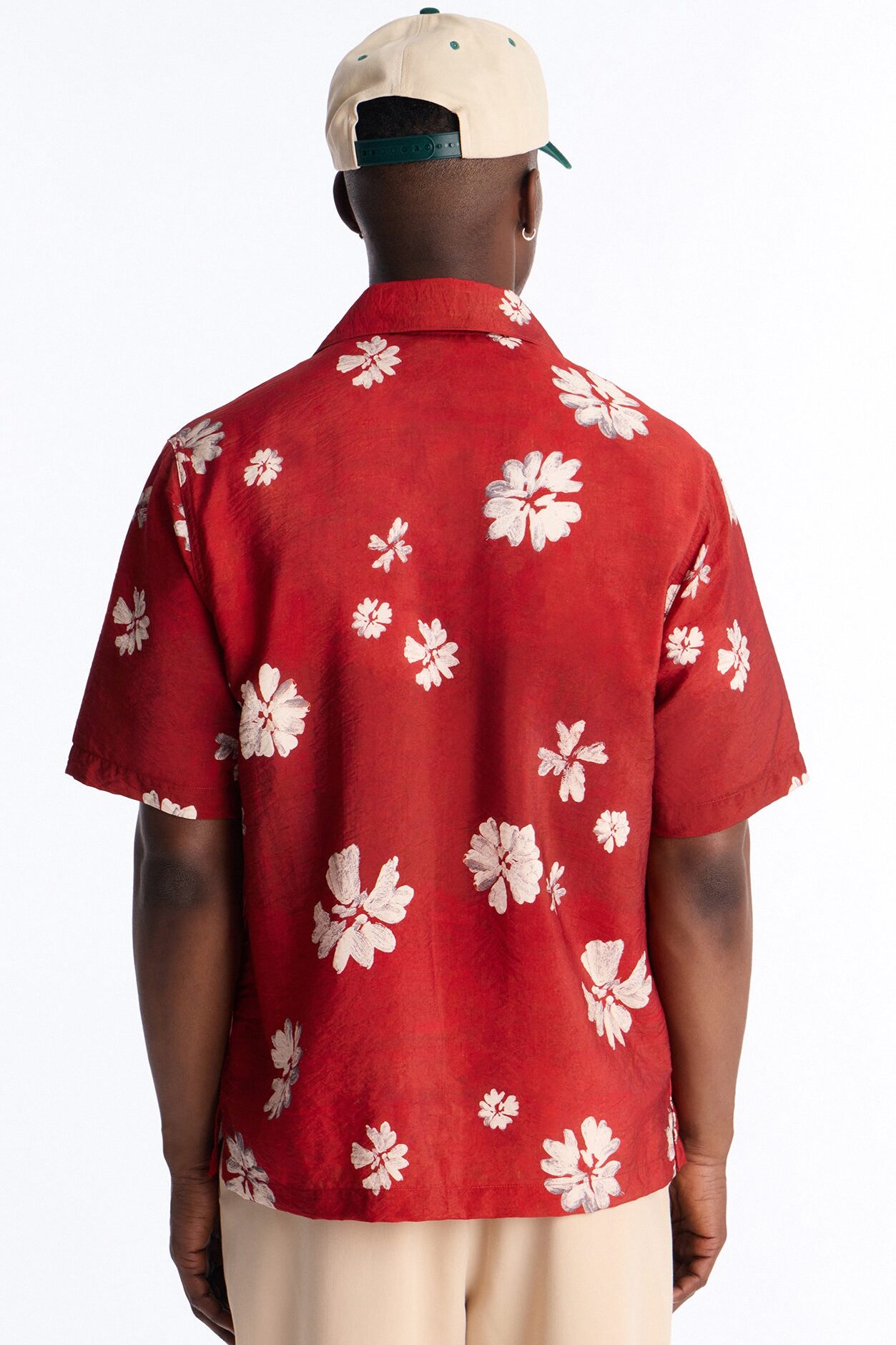 Floral Tennyson Button Up Shirt - Red/combo
