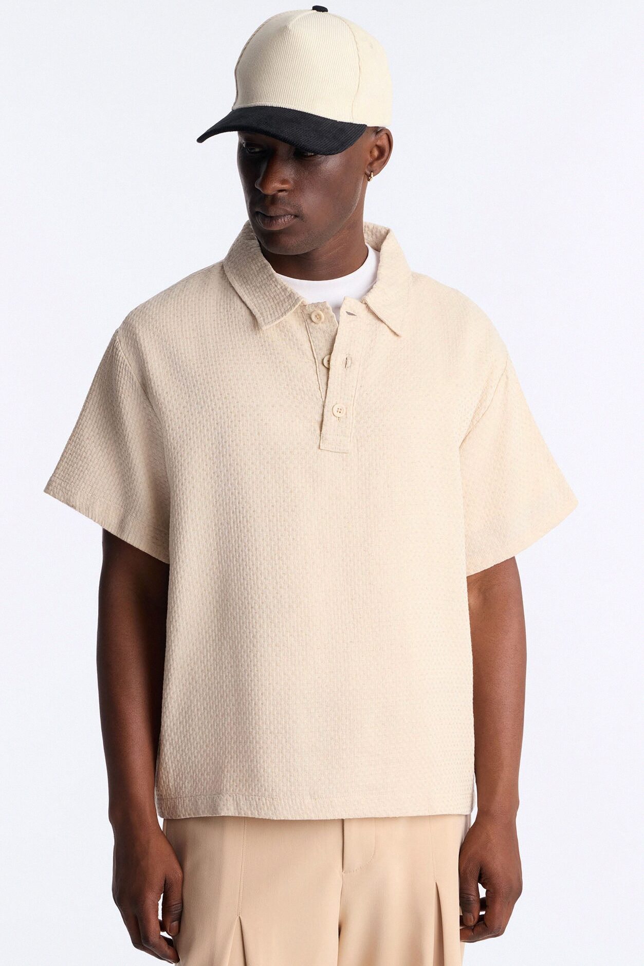 Sandbar Square Polo - Cream