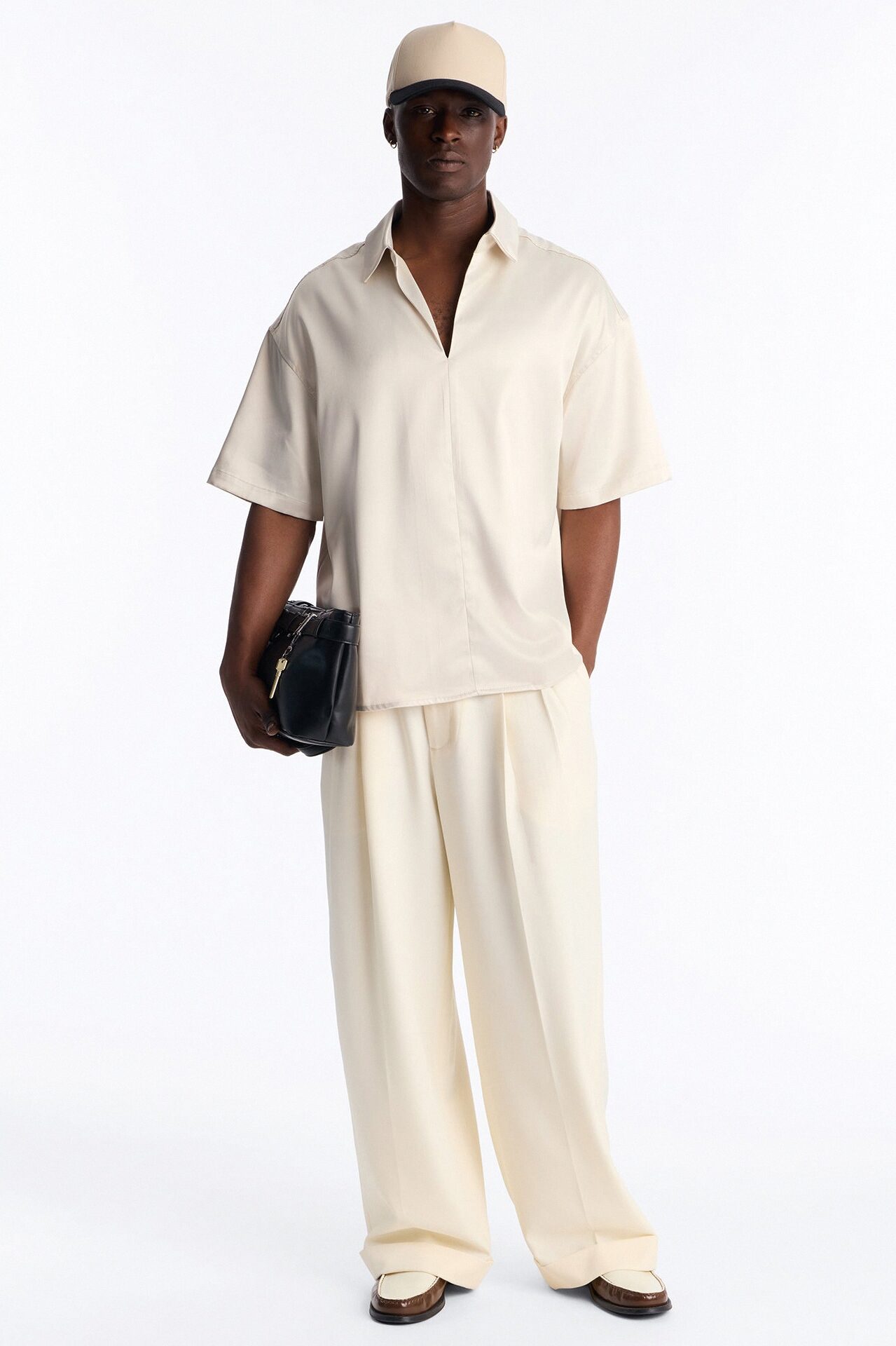 Relaxed Luxe Lumina Easy Flow Polo - White