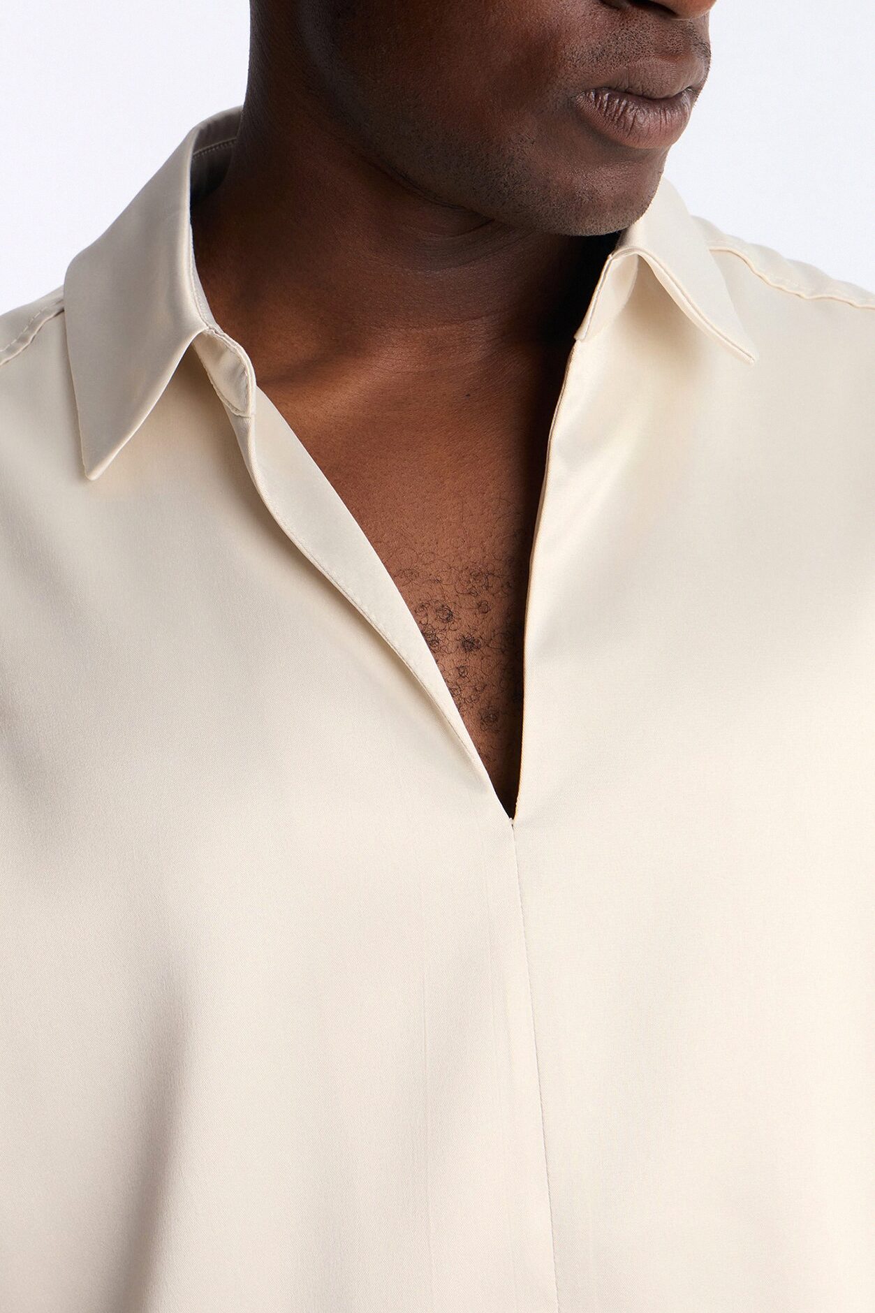 Relaxed Luxe Lumina Easy Flow Polo - White